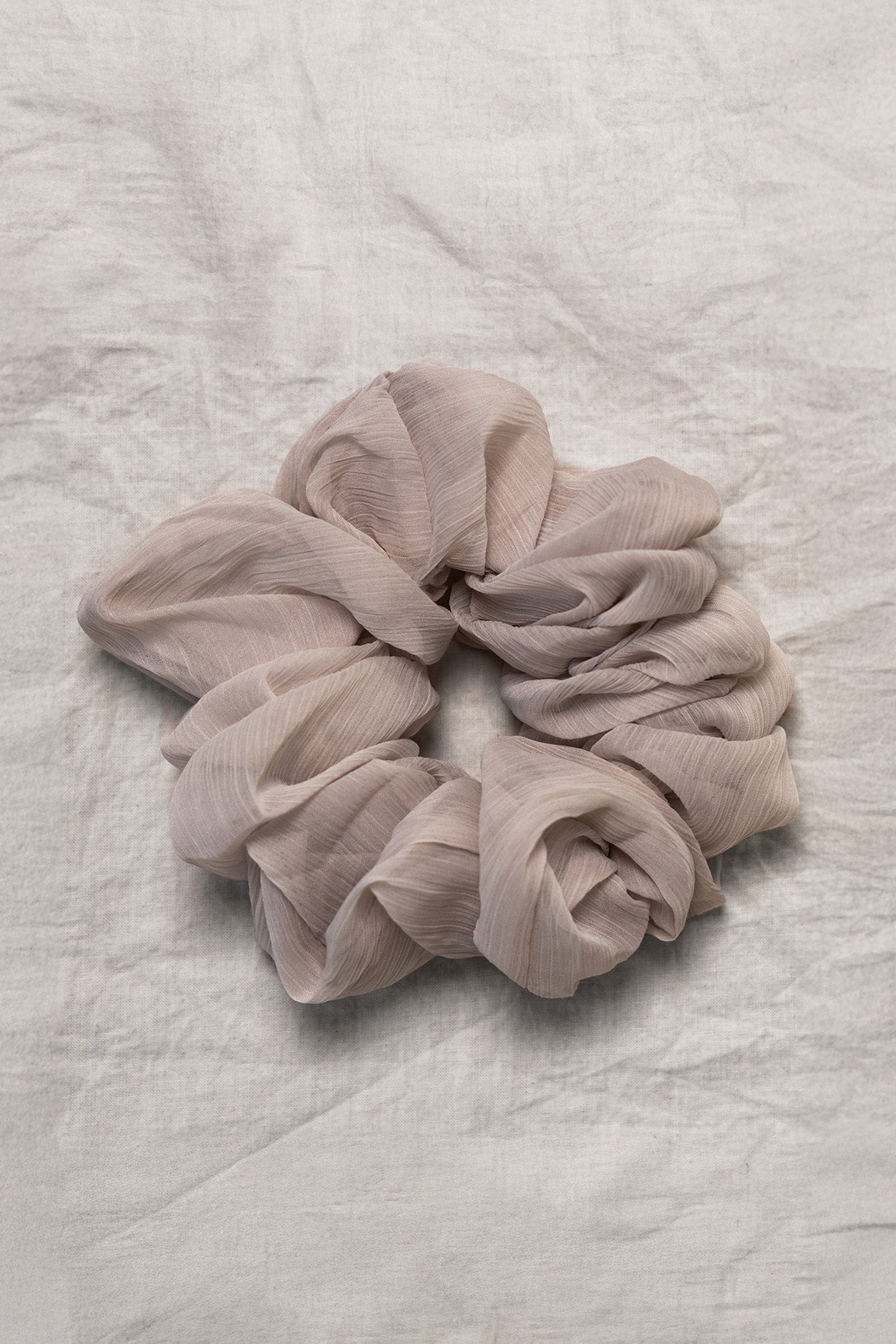 100% Upcycled Crinkle Chiffon Scrunchie Hair Tie - Eco-Friendly Fashion Accessory for Women & Girls - Perfect for Workouts, Yoga, and Everyday Styling