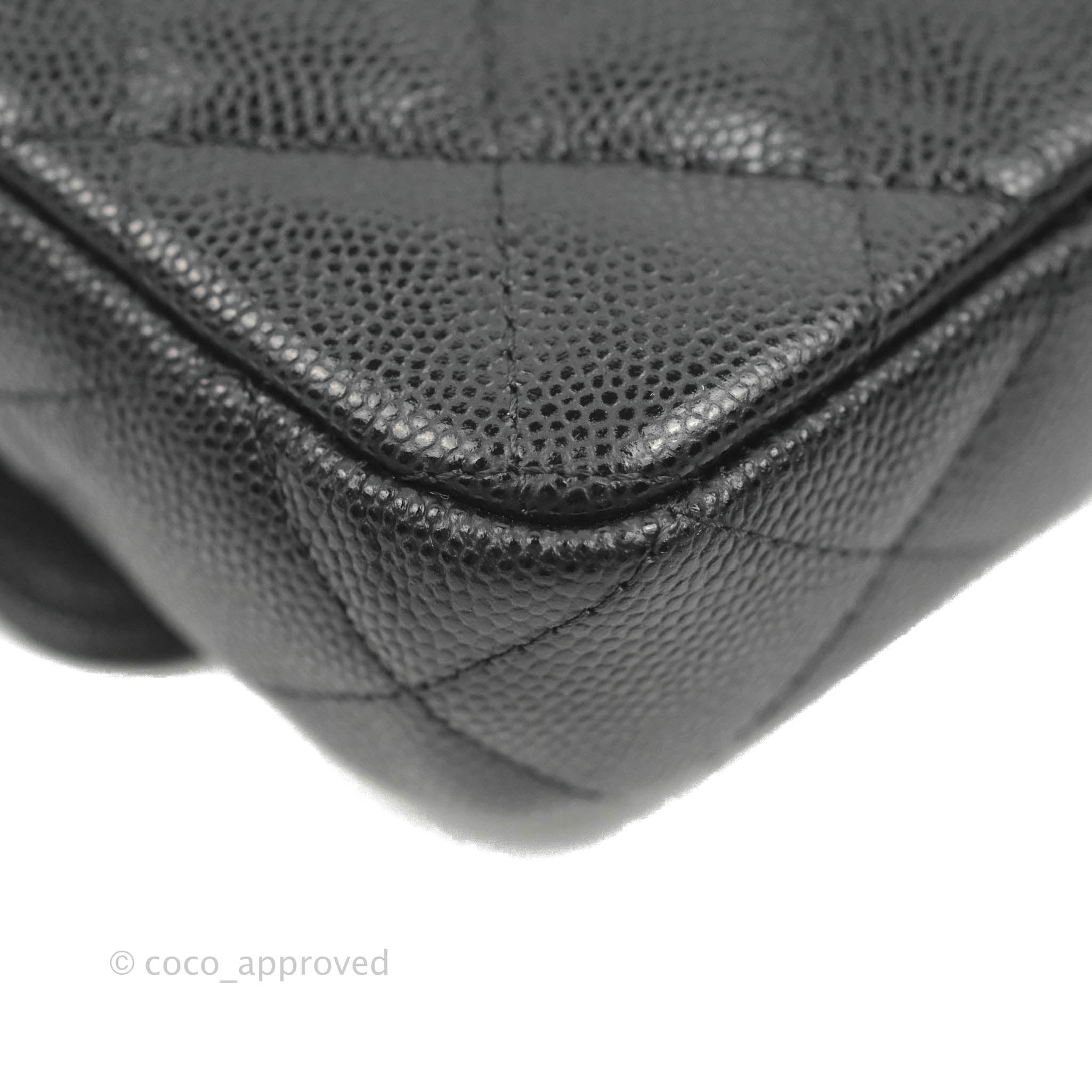 Chanel Classic Flap Phone Holder With Chain - Black Caviar Leather & Gold Hardware 22A - Luxury Phone Crossbody Bag for Women, Perfect for Parties & Daily Use