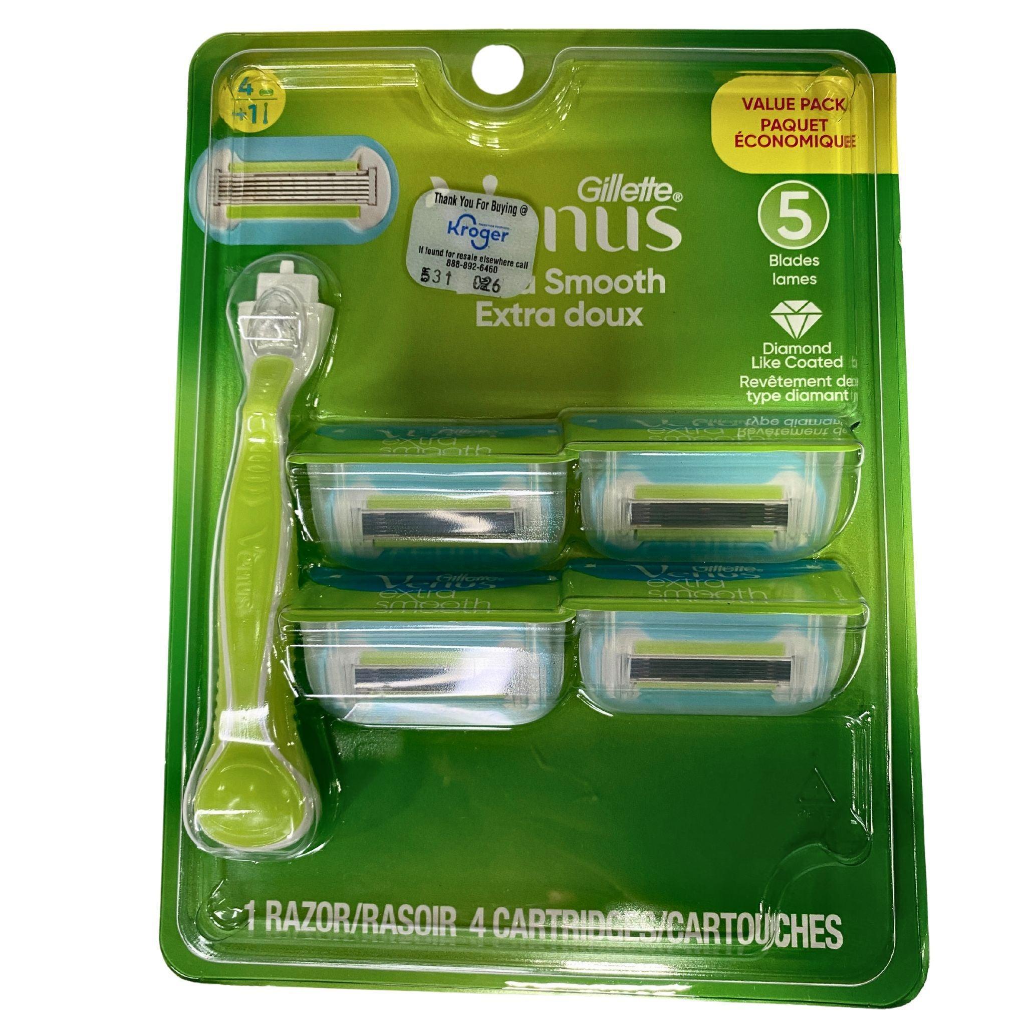 Gillette Venus Smooth Doux Mix Women's Razor & 28 Cartridges Refills - Silky Smooth Shaving for Legs, Underarms & Bikini Line - Perfect for Travel & Daily Shaving Routine