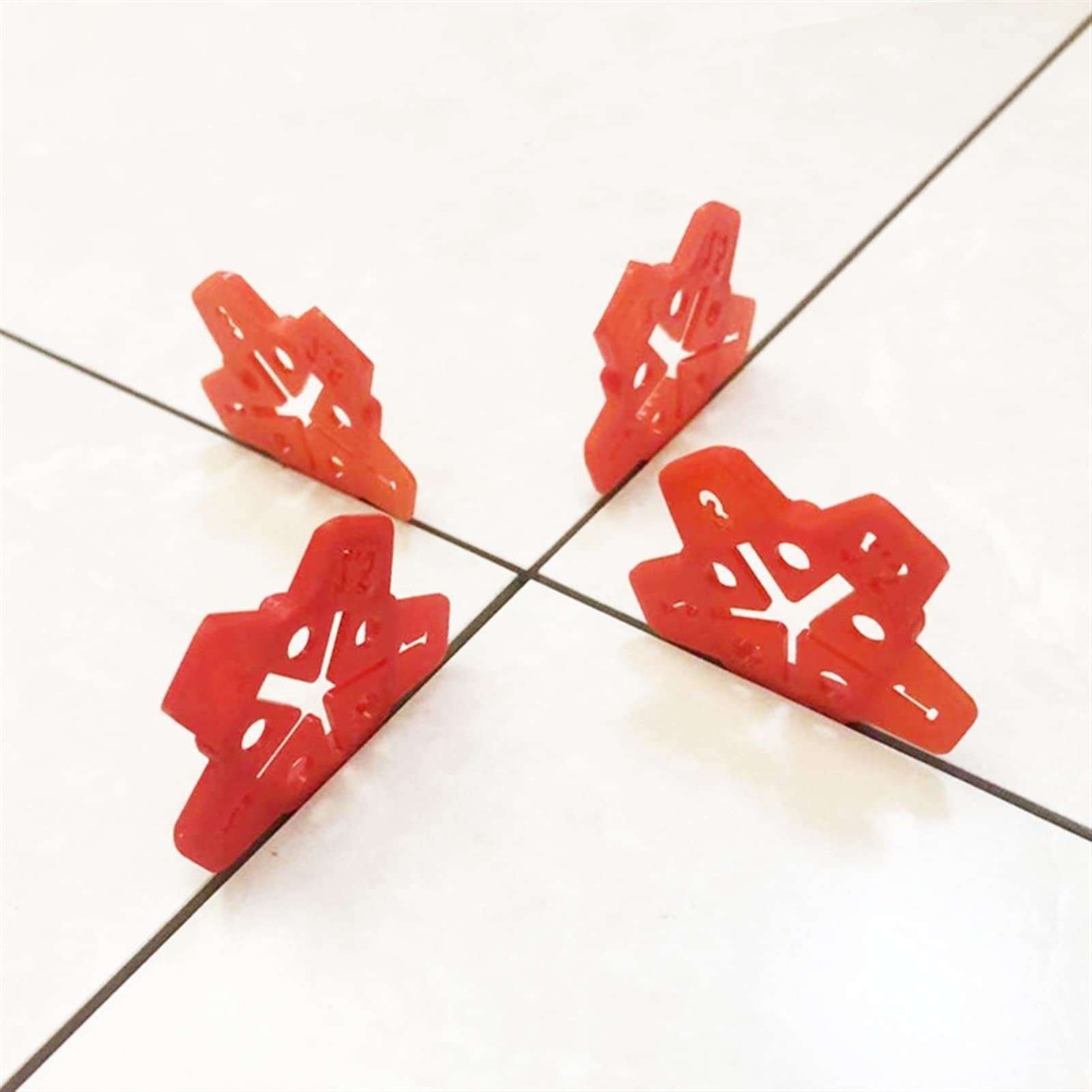 50pcs Ceramic Tile Spacers (1mm/1.5mm/2mm/2.5mm/3mm) - Cross Tile Leveling System for Floor & Wall Installation - Reusable Grout Gap Spacers for DIY Home Renovation & Professional Construction Projects