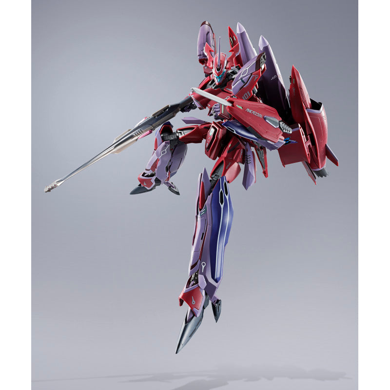 Bandai DX Chogokin Macross Frontier VF-27ySP Super Lucifer Valkyrie (Brera Sterne Use) Revival Ver. Action Figure - Collectible Anime Robot Model for Display & Play
