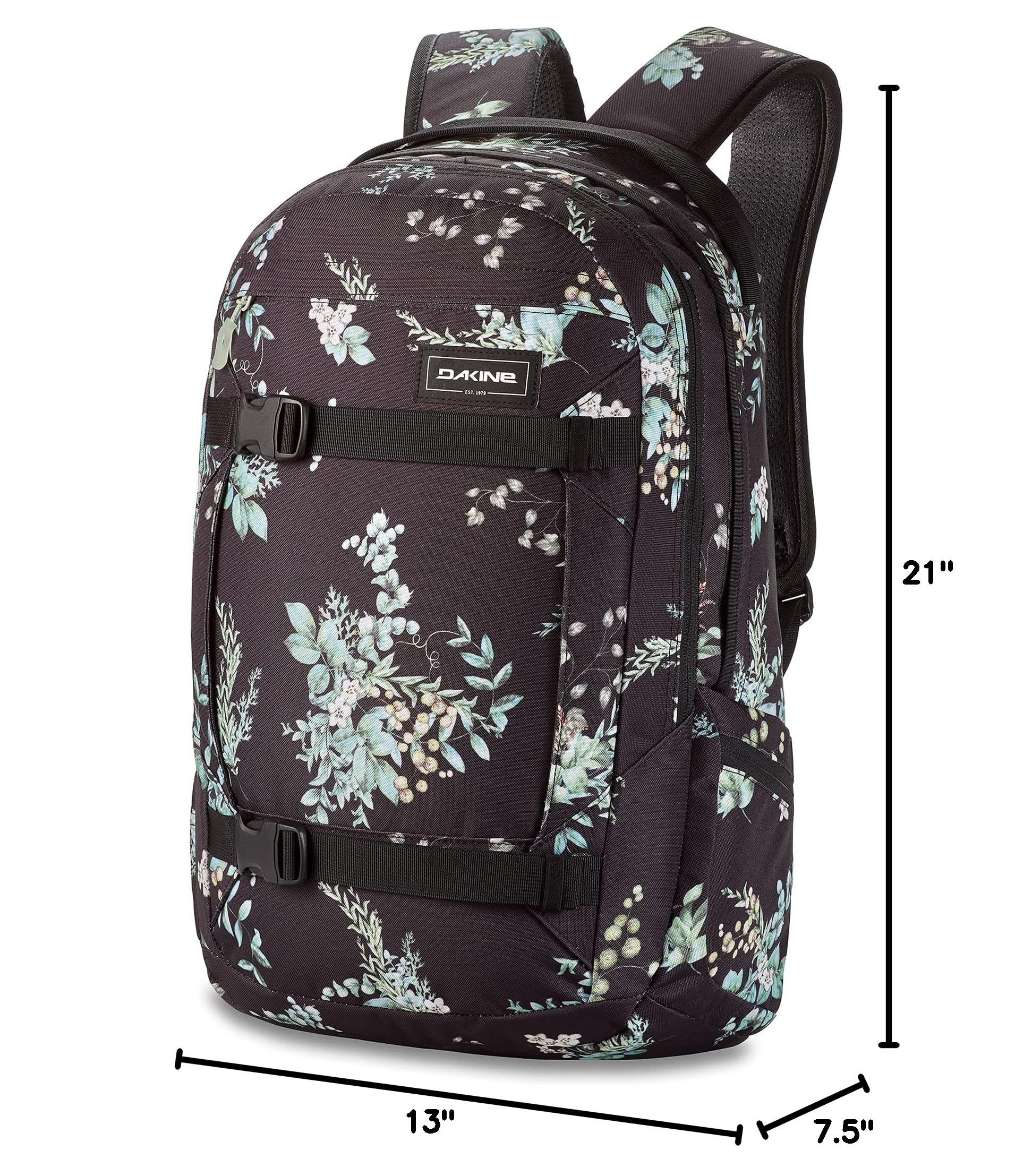 Dakine Women's Mission 25L Backpack - Solstice Floral Print, Lightweight Hiking Daypack for Travel, Work & School | One Size Fits Most
