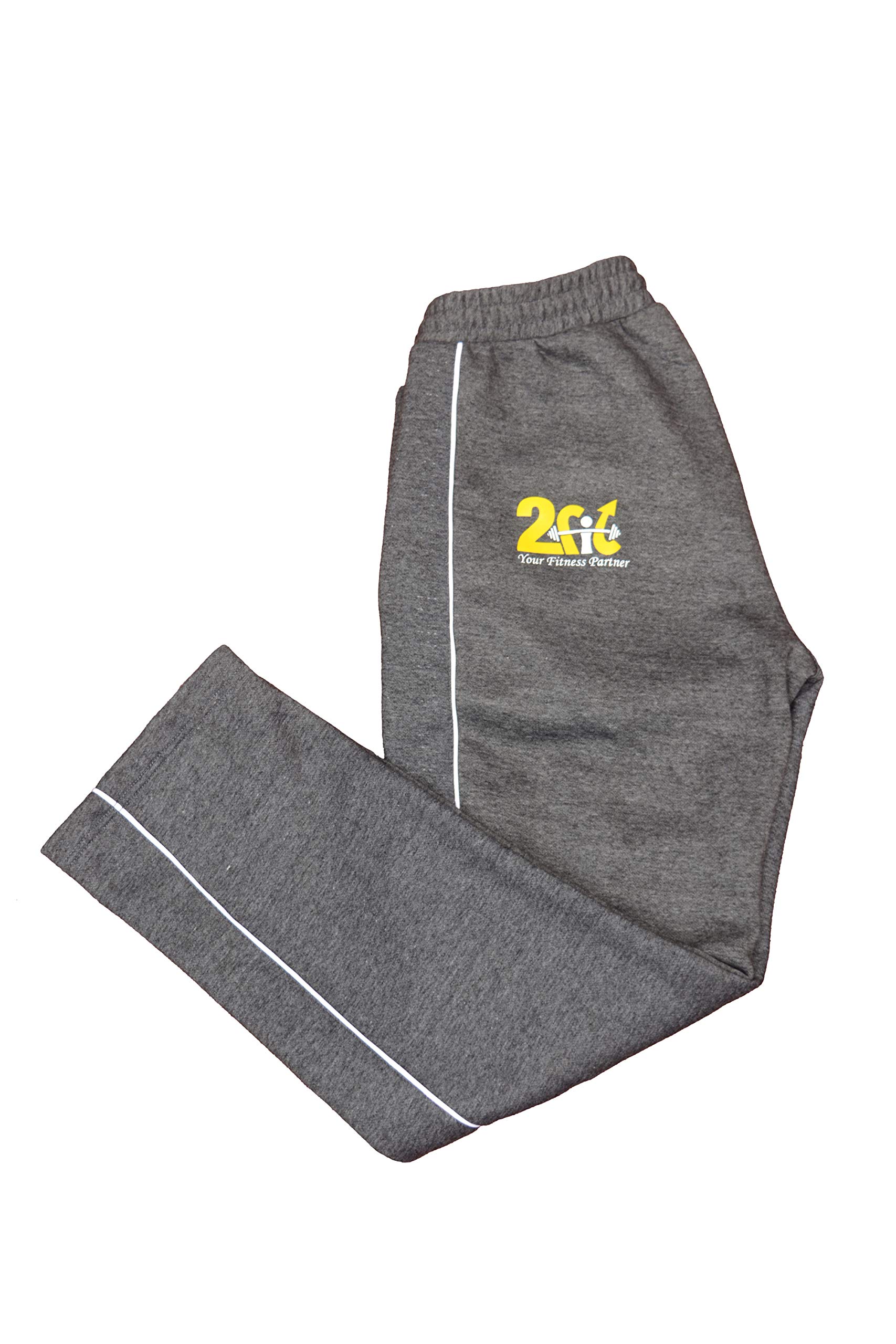 2Fit Men's Fleece Joggers - Soft & Warm Gym Pants for MMA, Boxing, Jogging & Workout - Comfortable Sweatpants for Training & Lounge - Large Size - Perfect for Fitness, Running & Casual Wear
