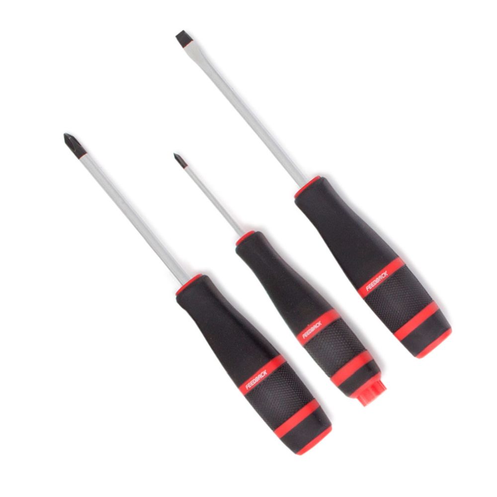 Feedback Sports Screwdriver Set - 3-Piece Bike Repair Tool Kit with Magnetic Tips | Perfect for Bicycle Maintenance & Home DIY Projects