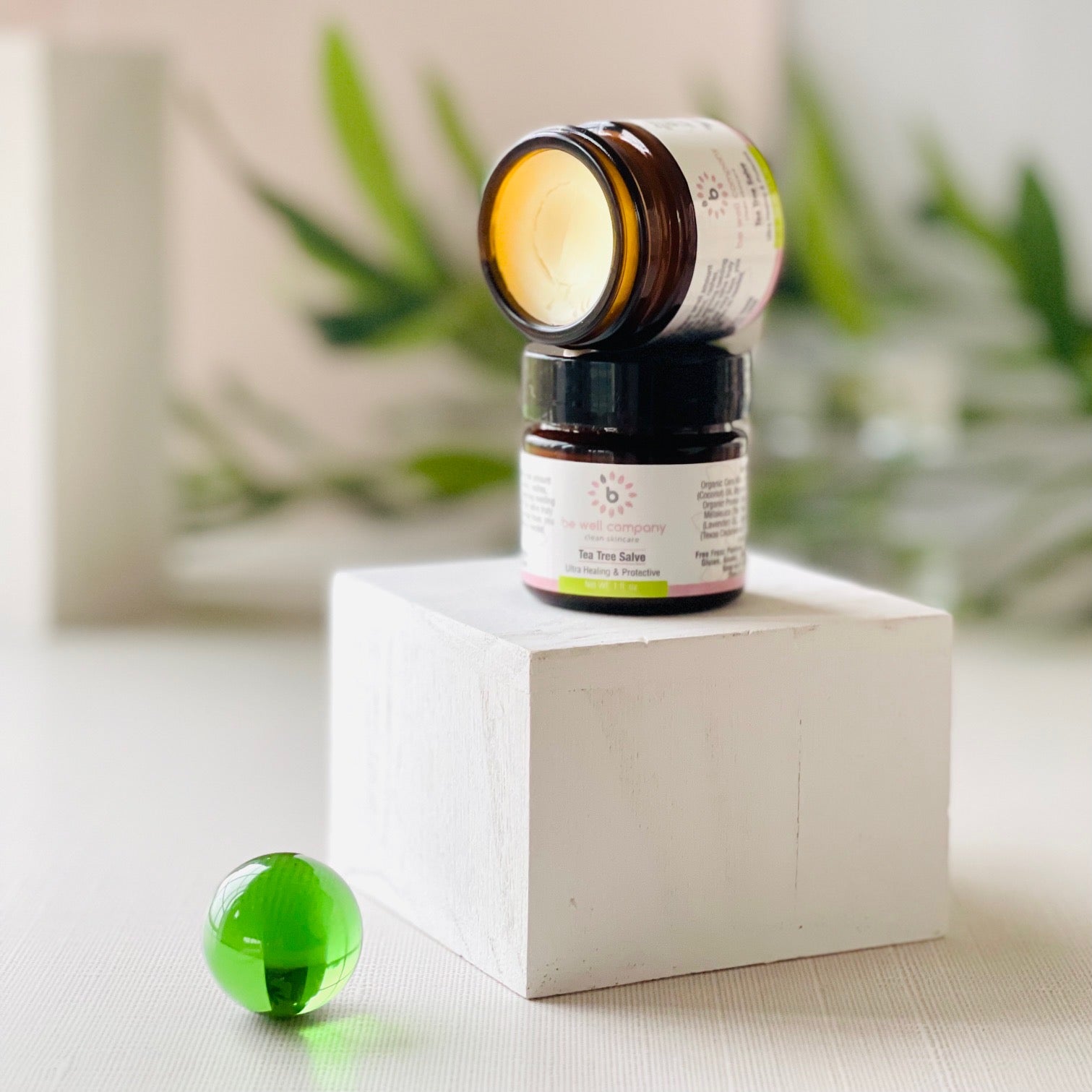 Organic Tea Tree Salve for Skin Care - Natural Healing Balm for Acne, Eczema & Dry Skin - Perfect for Daily Moisturizing & Soothing Irritation