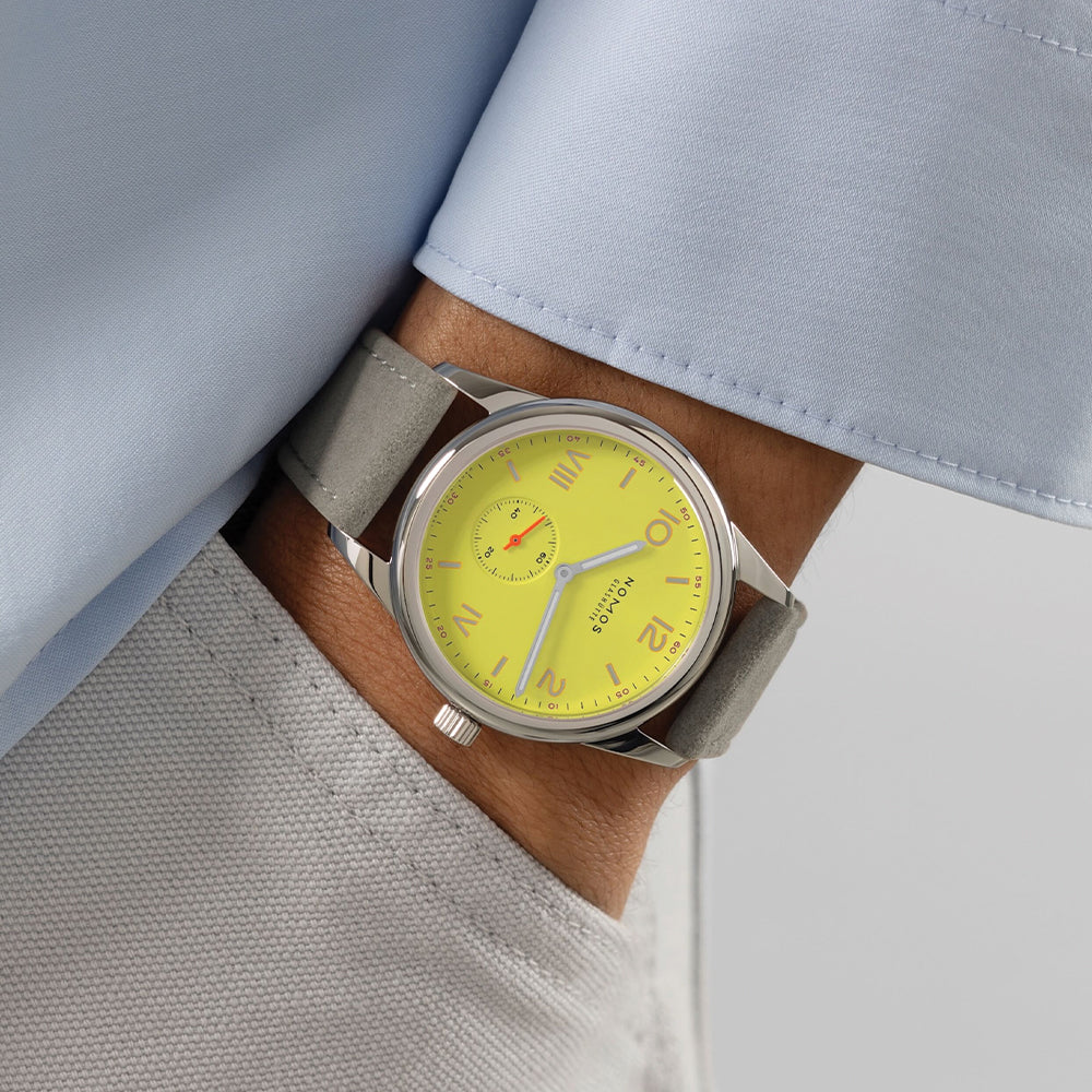 Club Campus 38mm Sapphire Back Watch with Starlight Dial & Leather Strap - Perfect for Casual Wear & Everyday Use