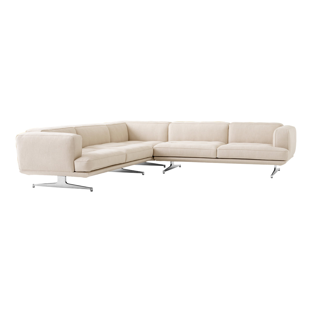 Comfortable Inland AV41 Corner Sofa - Modern L-Shaped Sectional Couch for Living Room, Lounge & Home Theater - Perfect for Small Spaces & Family Gatherings