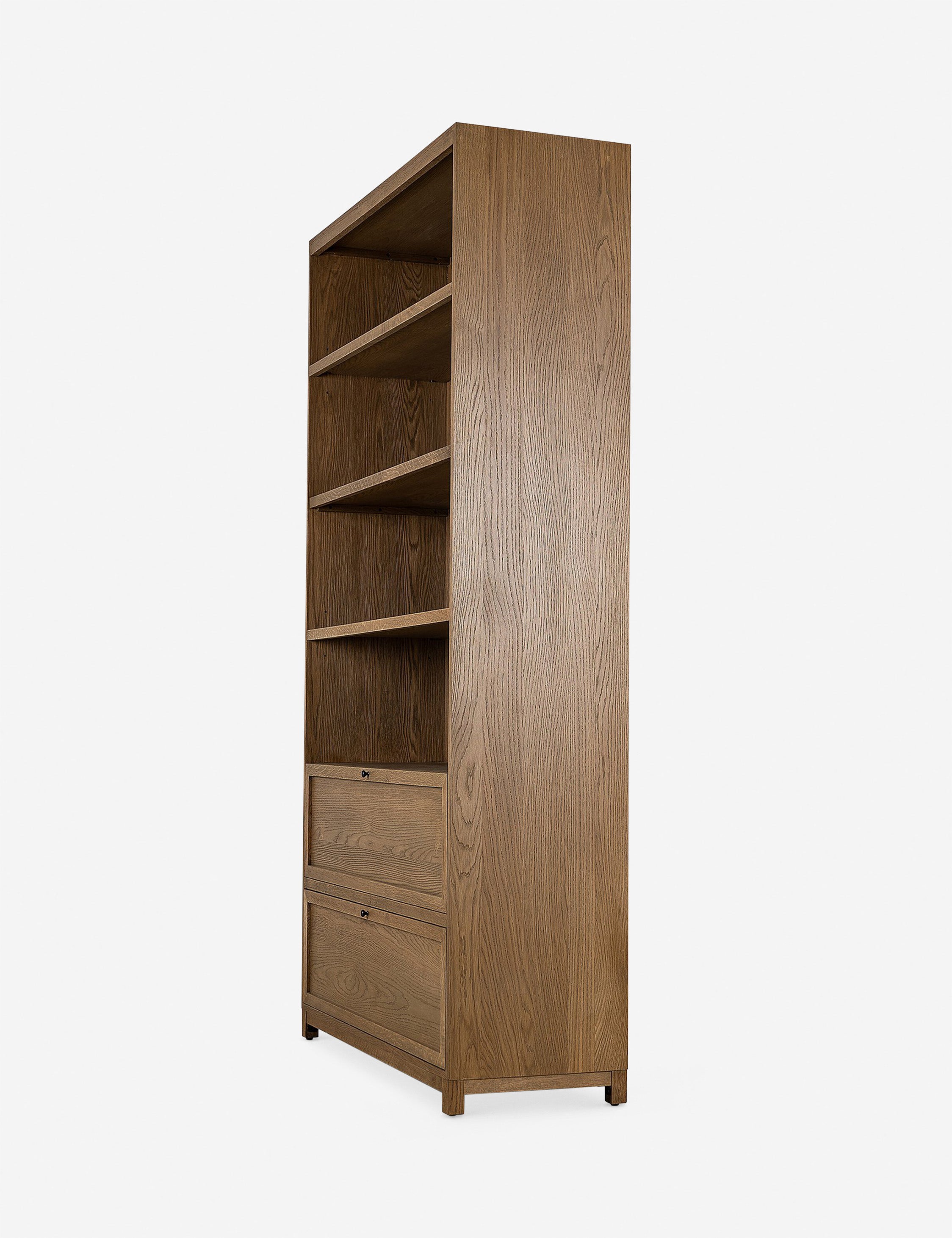 Stylish Carly Bookcase - Modern Wooden Bookshelf for Home & Office Organization - Perfect for Living Room, Bedroom, or Study Room Decor
