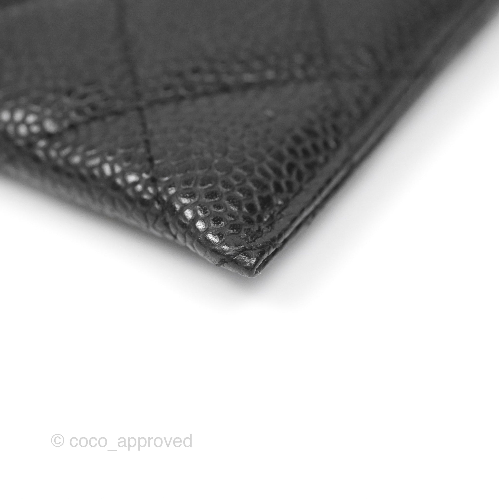 Chanel Classic Flat Card Holder in Black Caviar Leather with Gold Hardware - Perfect for Everyday Use & Luxury Gift Giving