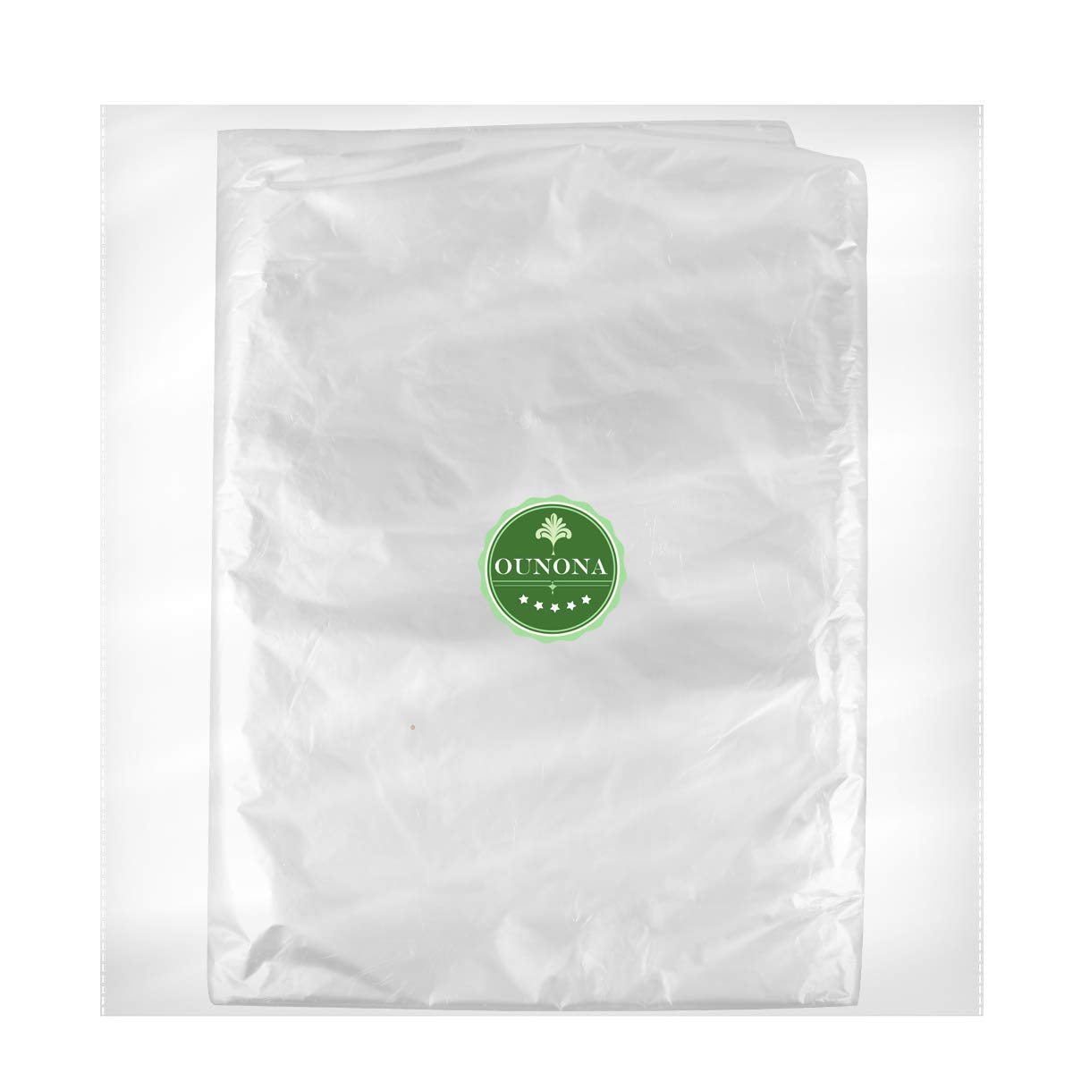 50PCS Clear Plastic Garment Bags for Hanging Clothes - Dry Cleaner Storage Bags, Laundry Clothes Covers | Perfect for Travel, Closet Organization & Dry Cleaning Storage