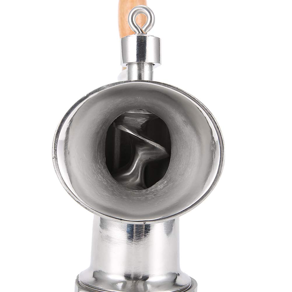 Stainless Steel Hand Crank Manual Meat Grinder - Heavy Duty Sausage Maker & Food Mincer for Beef, Pork, Vegetables, Fruits - Perfect for Home Kitchen, Camping & Outdoor Cooking