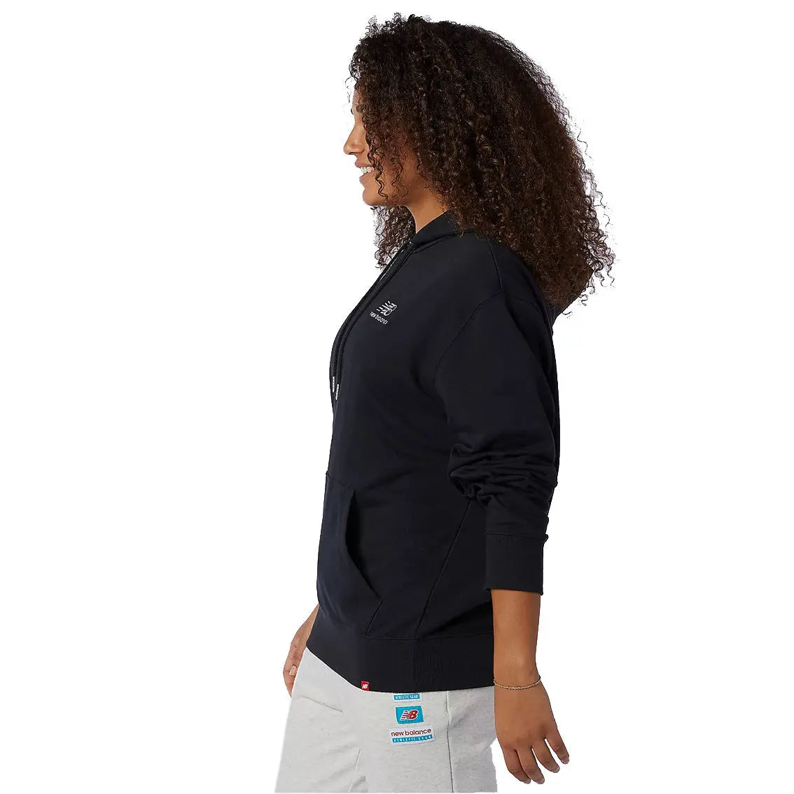 Unisex New Balance Essential Embroidered Hoodie - Black | Comfortable & Stylish Pullover Sweatshirt for Men & Women | Perfect for Gym, Running & Casual Wear
