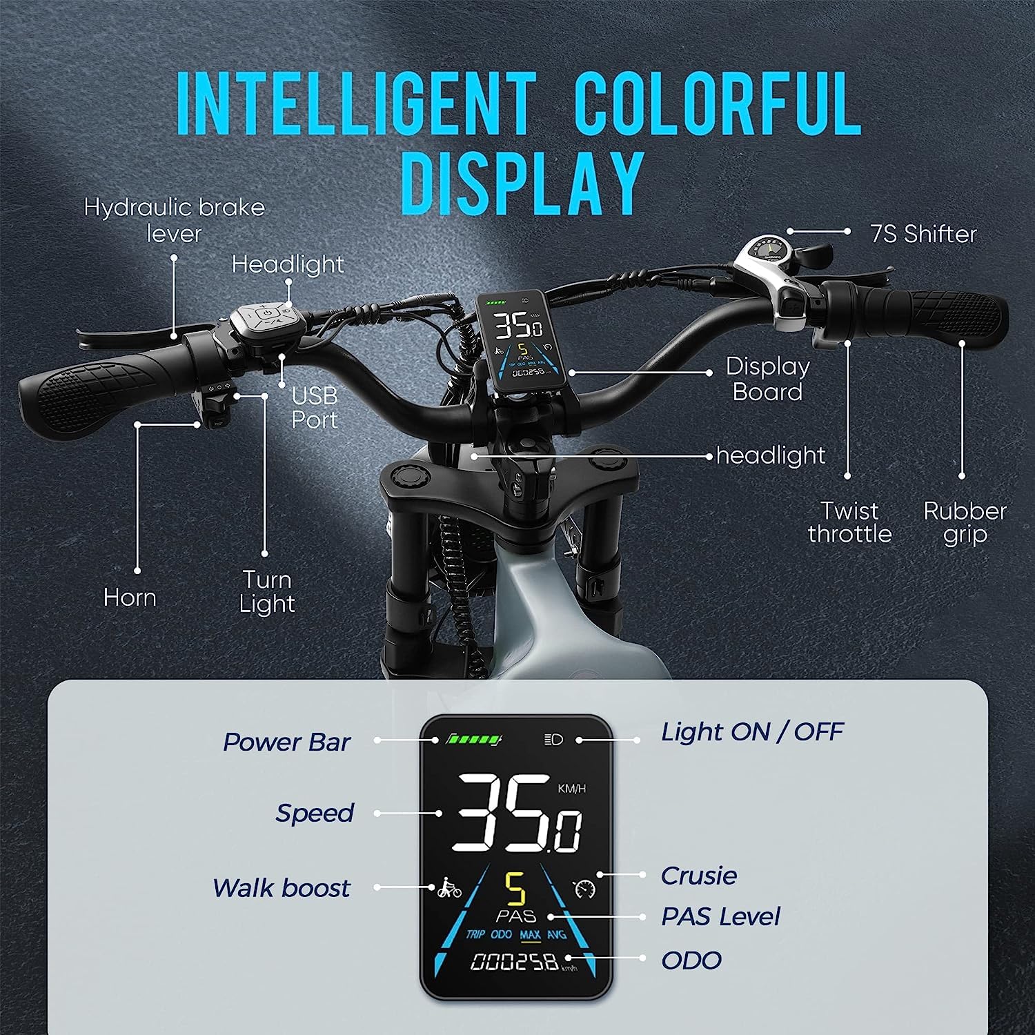 Juliet 1000W 60AH Electric Bike for Adults - 20