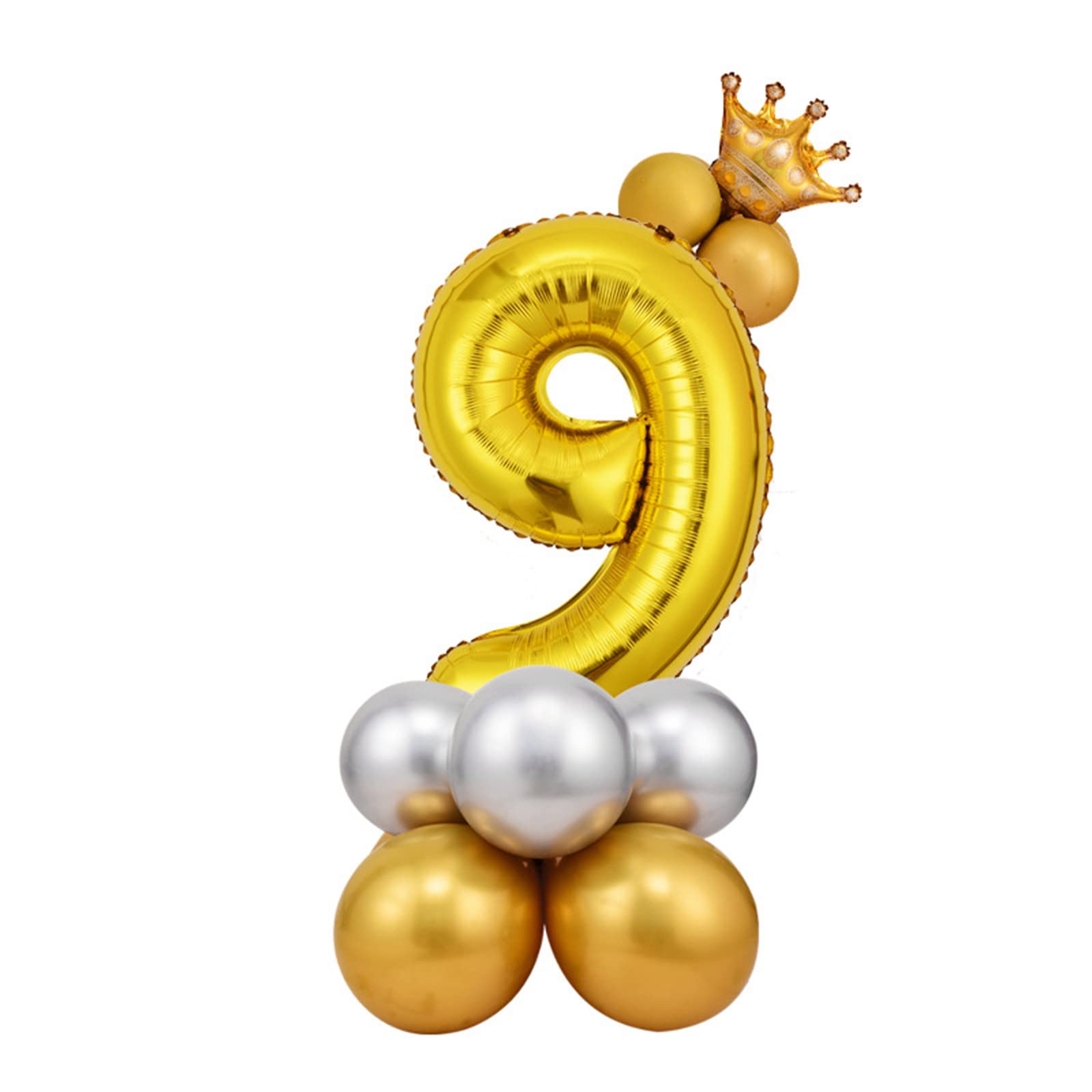 32 Inch DIY Foil Balloons for Birthday Party Decorations - Digital Gear Design, Perfect for Baby Showers, Graduations & Holiday Celebrations