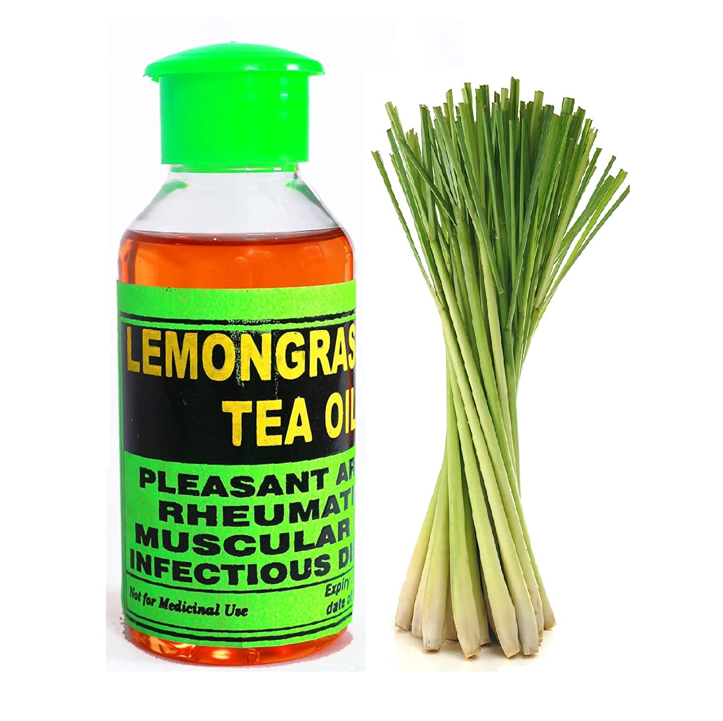 Nilgiri Aromatics Pure Lemongrass Essential Oil - 60ml for Aromatherapy, Massage & DIY Skincare | Natural Stress Relief & Mood Booster
