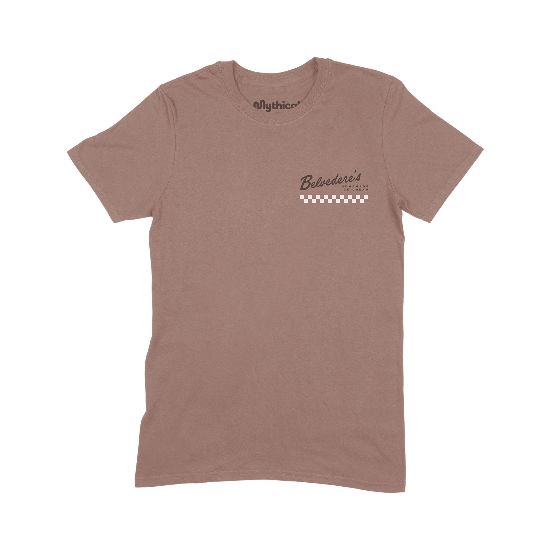 Belvedere's Premium Chocolate Ice Cream Shop T-Shirt - Soft Cotton Tee for Ice Cream Lovers, Summer Outfits & Casual Wear