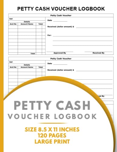 Petty Cash Voucher Logbook - 8.5x11