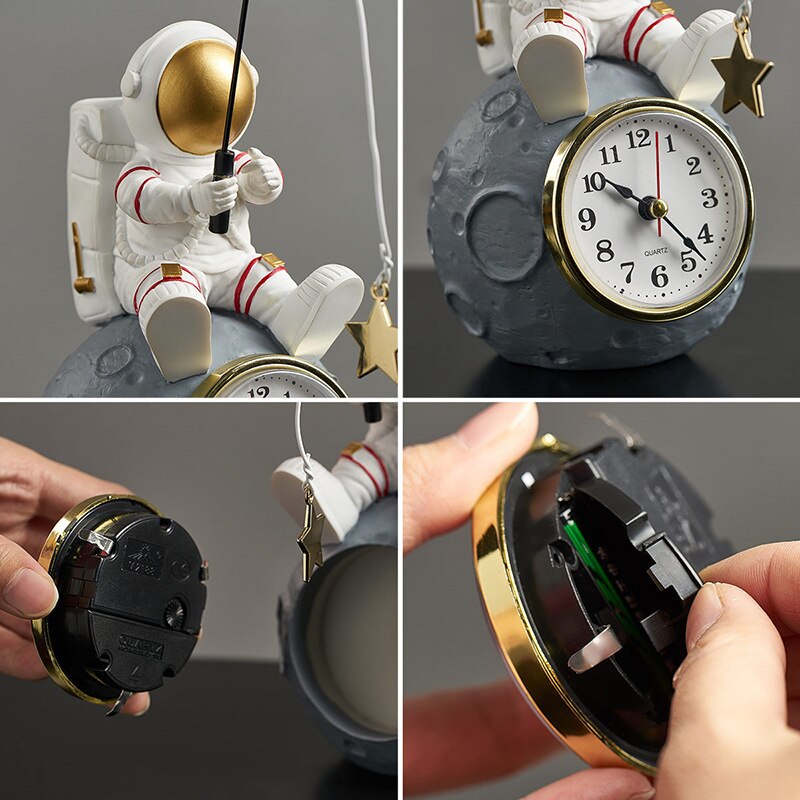 Astronaut Night Light Alarm Clock - Best LED Digital Clock for Kids Bedroom & Nursery | Perfect for Bedtime, Reading & Nighttime Comfort