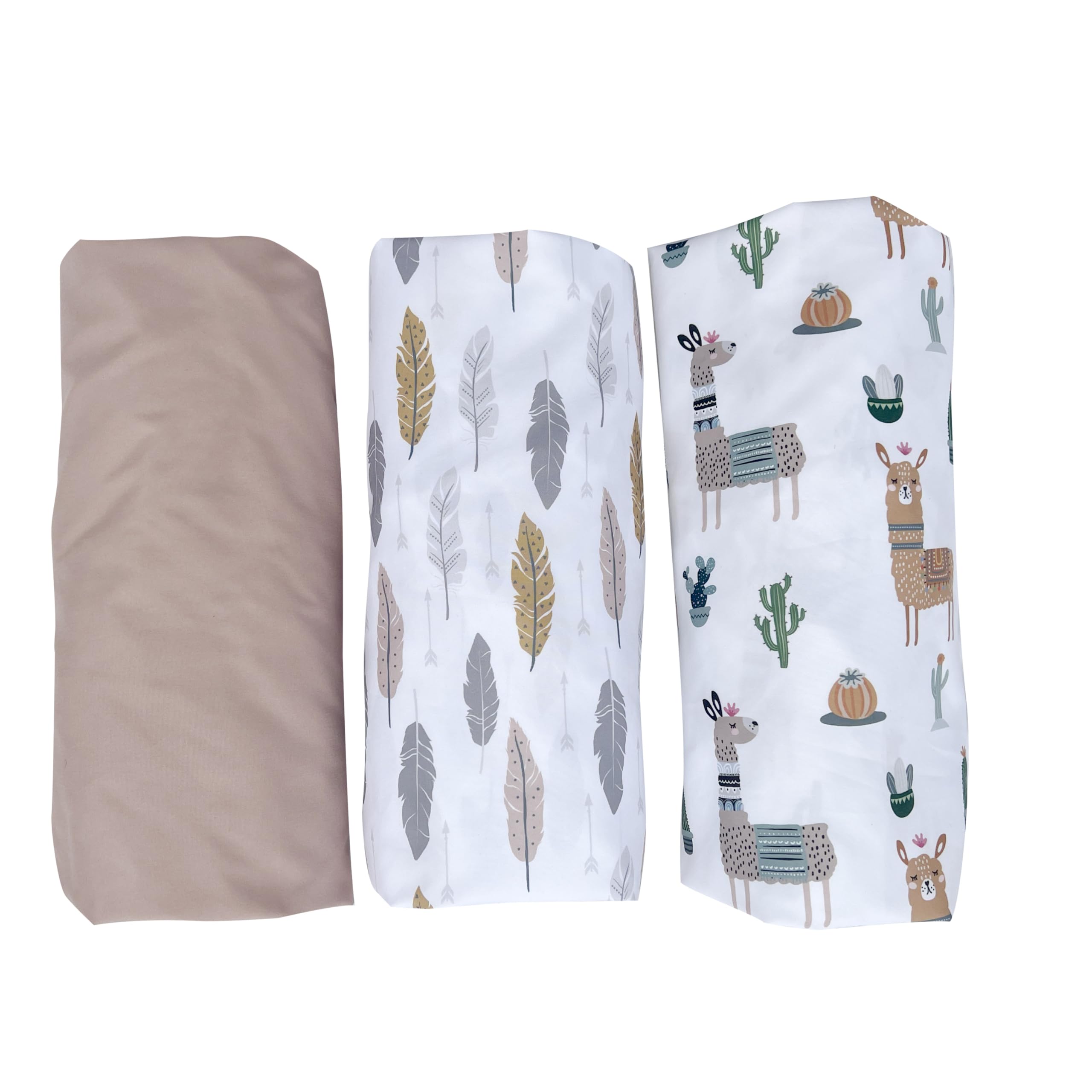 AMROSE 3 Pack Heavenly Soft Bassinet Sheets - Universal Fitted Crib Sheets for Baby Cradle & Bassinet Mattress - Premium Microfiber with Silk Touch, Breathable & Gentle - Perfect for Nursery, Daycare & Travel