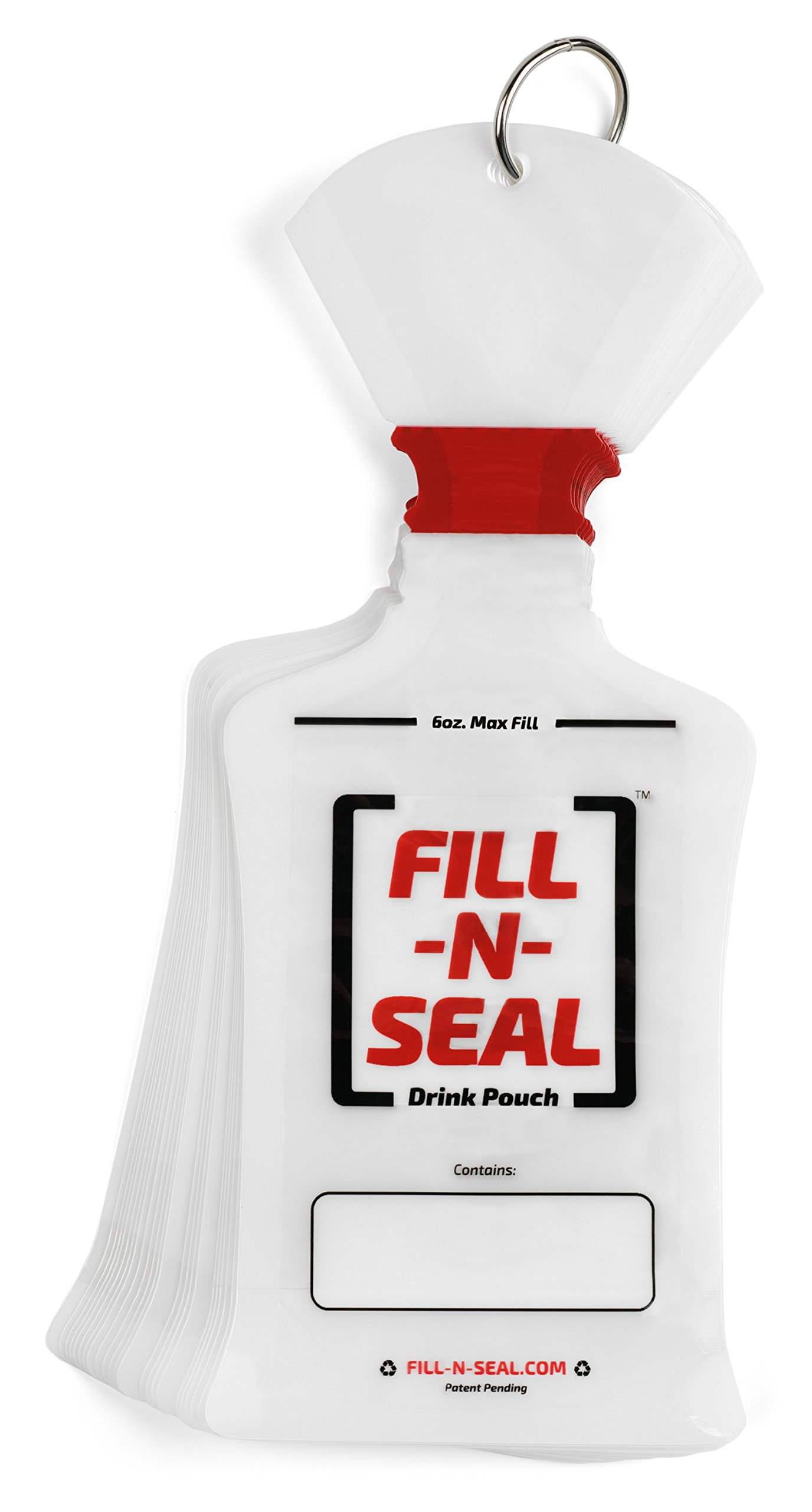 25 Pack 6oz Reusable Liquid Heat Sealed Pouches - TSA Approved, BPA Free & Flexible for Travel, Camping & Toiletries - No Funnel Needed
