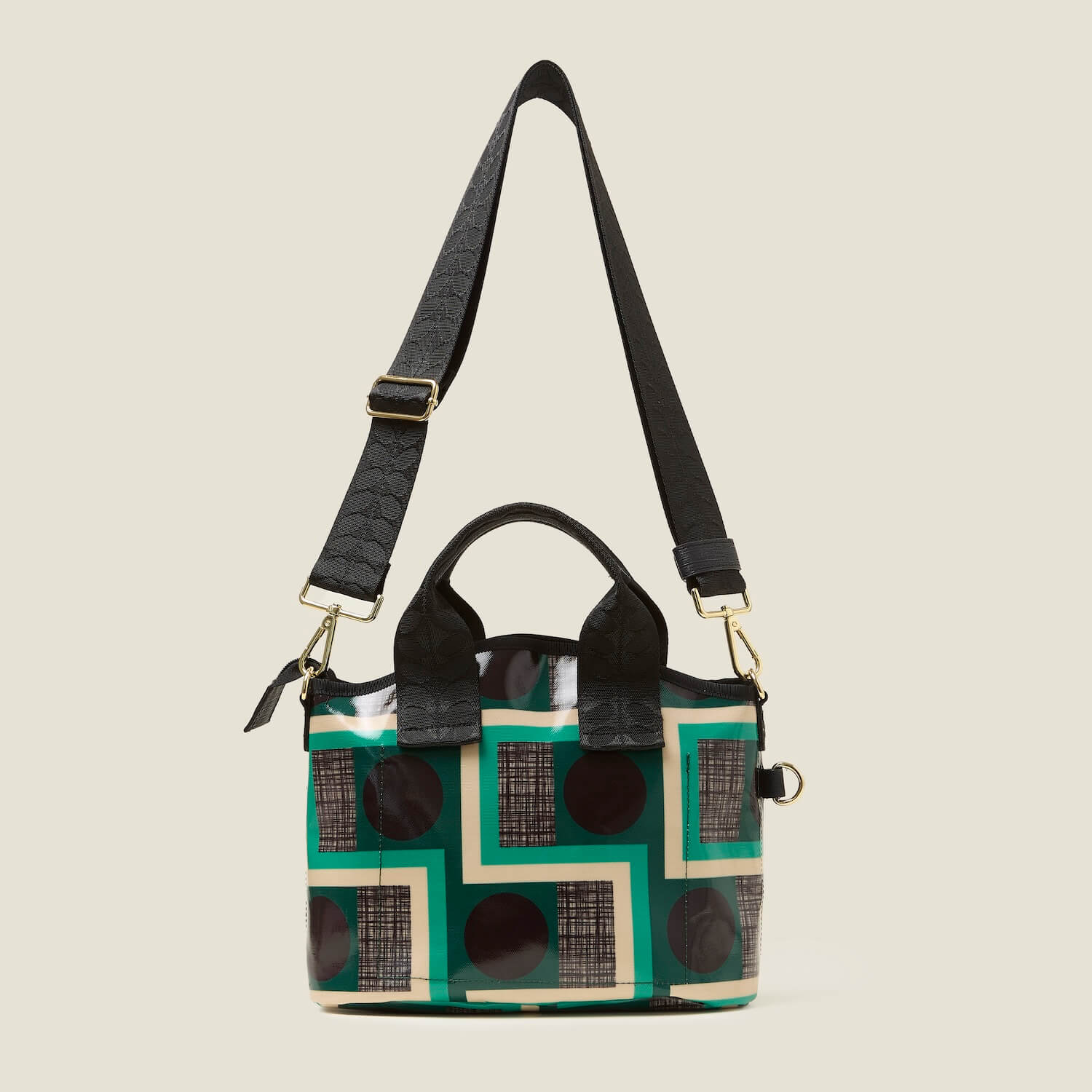 Stylish Hand Carry Handbag in Balcony Spot Emerald Green - Perfect for Travel, Work, and Everyday Use
