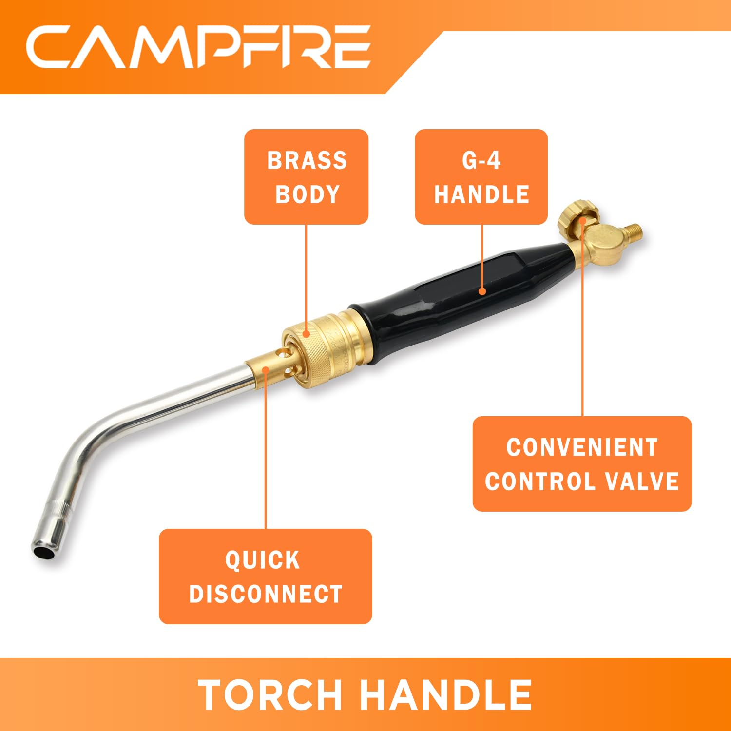 Professional Acetylene Torch Kit with Tool Bag - Turbotorch Fuel Gas Welding Kit for Metal Cutting, Brazing & Soldering | Campfire Series | Perfect for HVAC, Plumbing & DIY Metal Projects