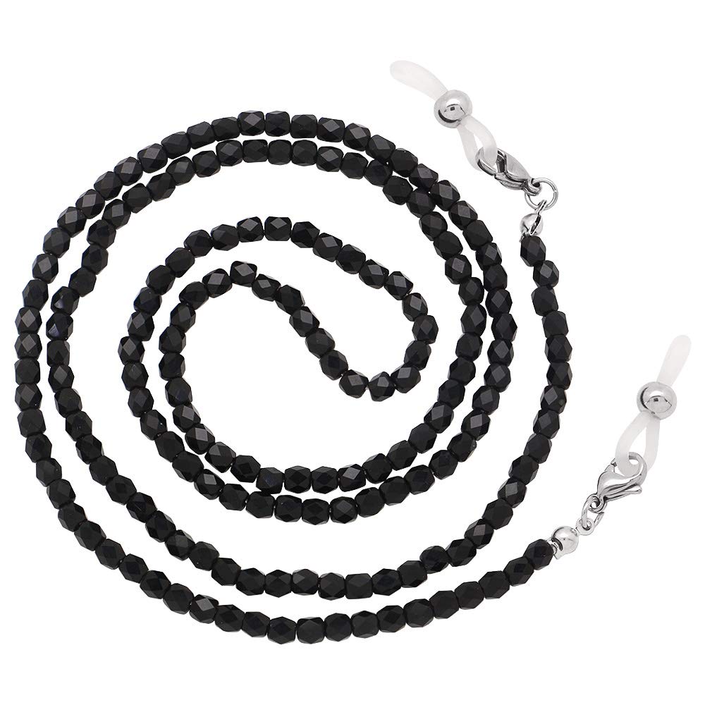 KAI Fashionable Eyeglass Chain & Sunglasses Holder - Stylish Glass Bead Mask Lanyard for Women & Men | Perfect for Reading Glasses, Sunglasses & Face Masks