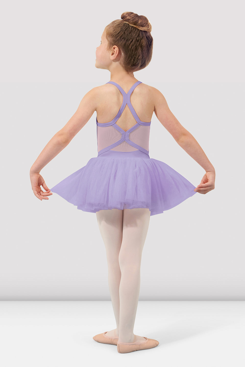 Elara Mesh Back Tutu Dress for Girls - Elegant Party, Dance Recital & Special Occasion Outfit