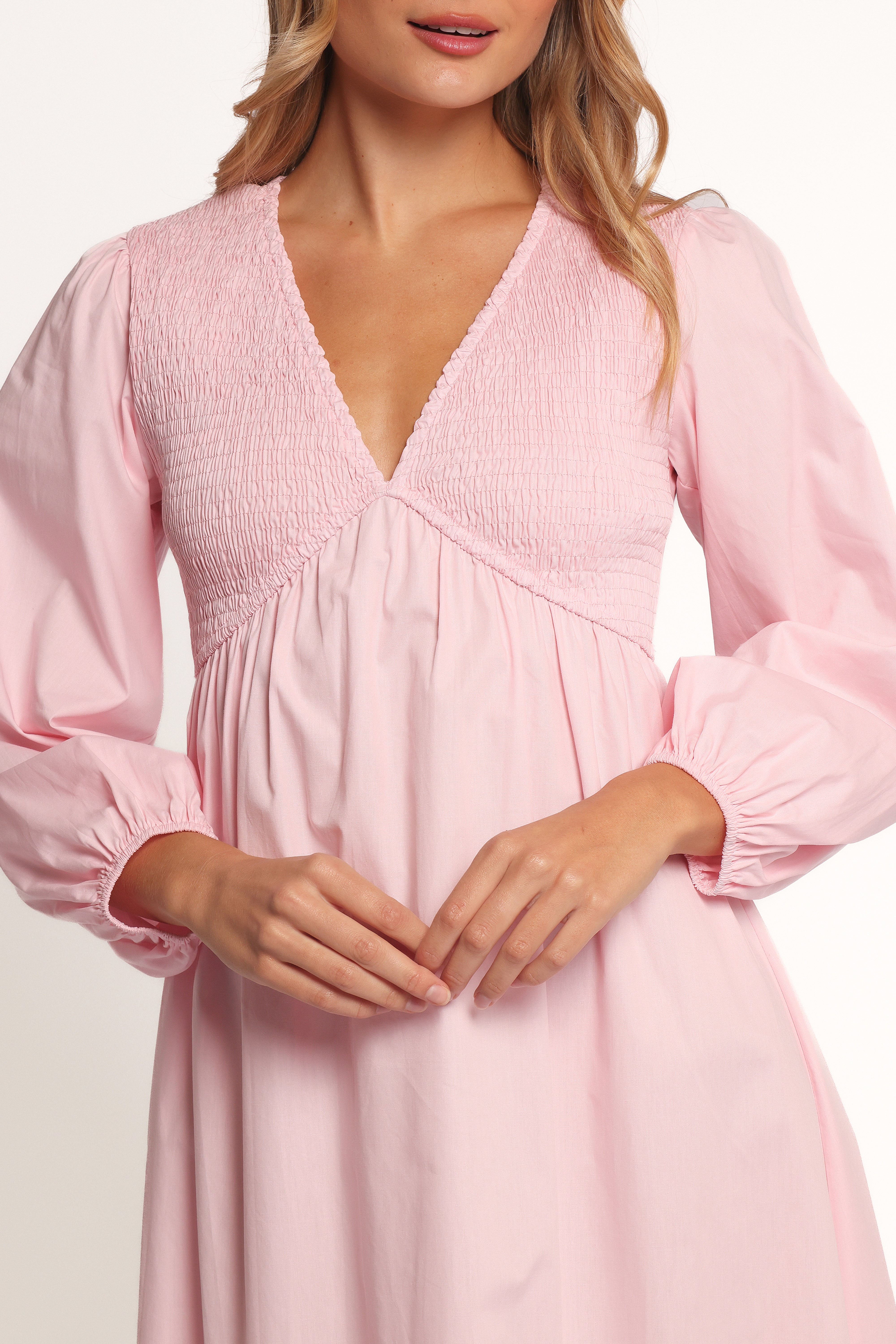 Ilyana Long Sleeve Maxi Dress for Women - Elegant Pink Flowy Formal Gown for Weddings, Parties & Special Occasions