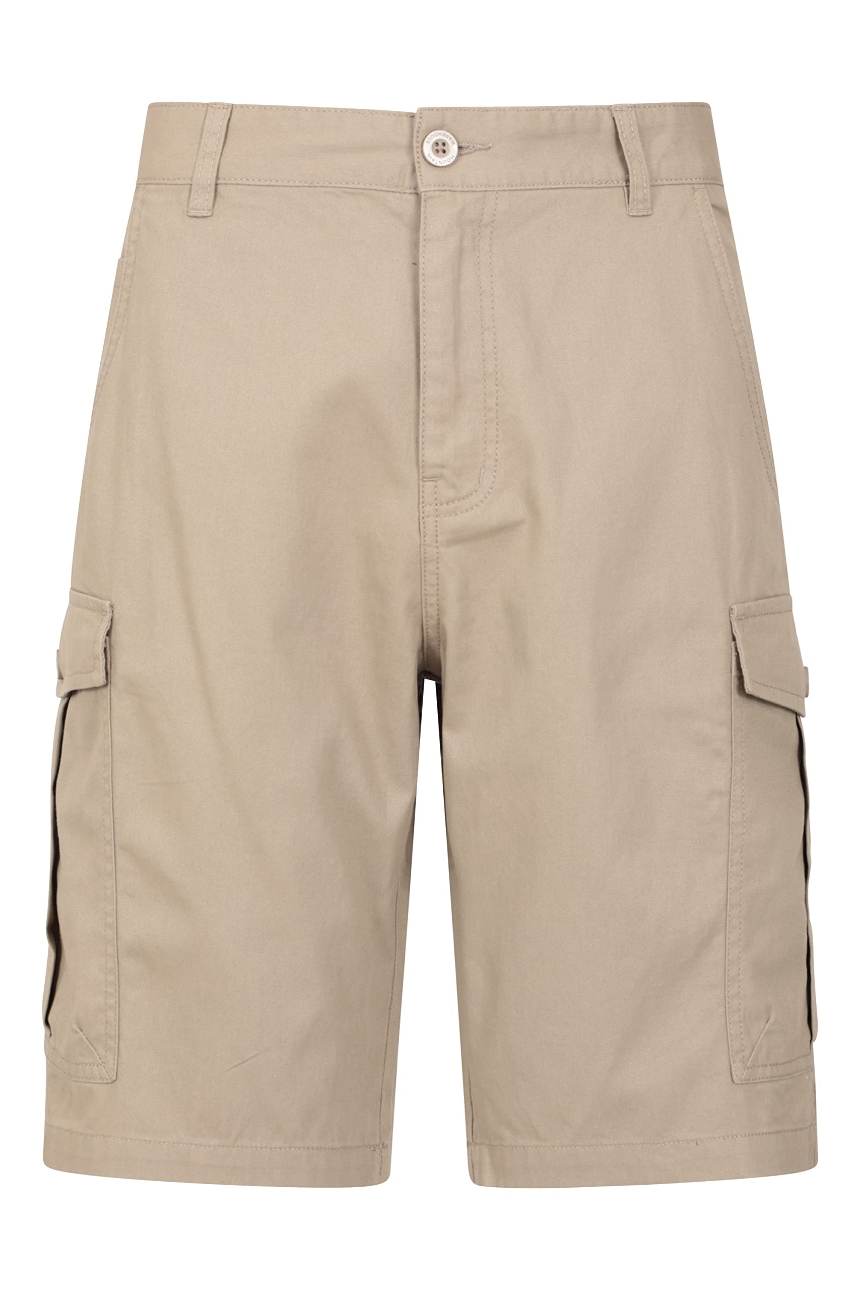 Mountain Warehouse Men's Twill Cotton Cargo Shorts - Comfortable Outdoor Hiking & Casual Wear for Summer Adventures