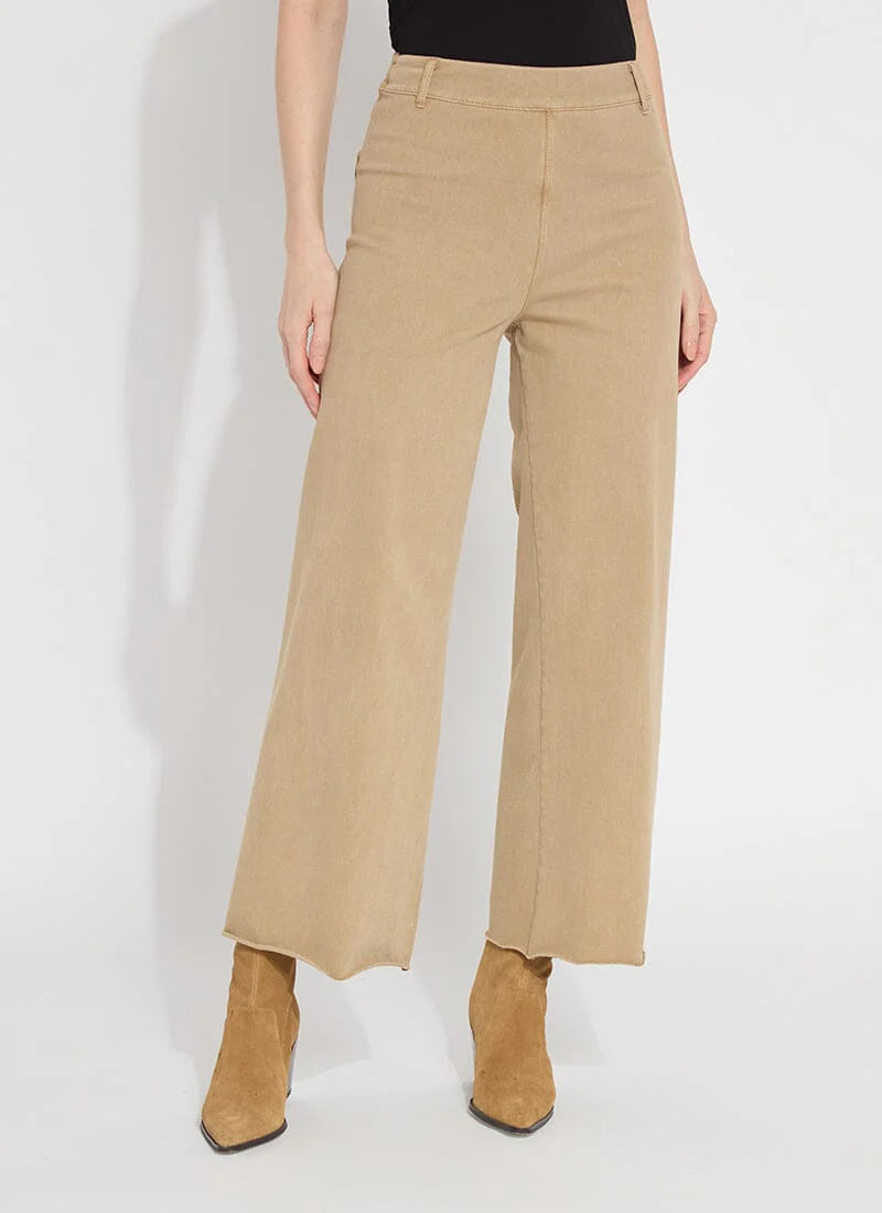 Erin Wide Leg Denim Jeans - Vintage Antique Wash in Nutshell Brown | Comfortable High Waisted Pants for Women | Perfect for Casual Outings, Work & Date Nights