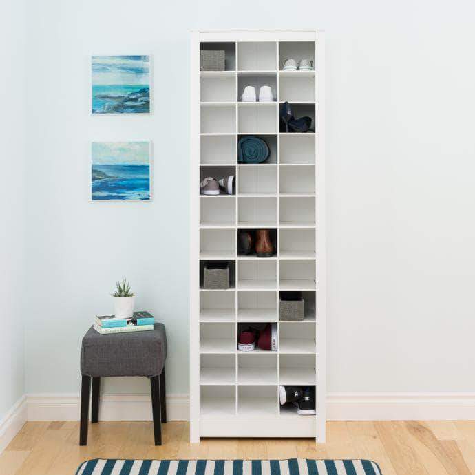 Space Saving Shoe Storage Cabinet Organizer - 4 Color Options for Closet, Entryway & Bedroom Organization