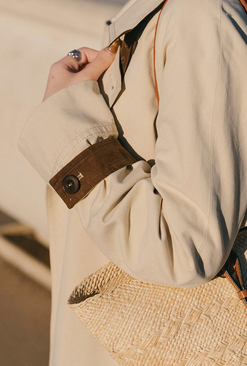 Hagar Women's Trench Coat - Classic Beige Waterproof Long Coat for Fall & Winter | Office Wear, Business Casual, Travel Outfit