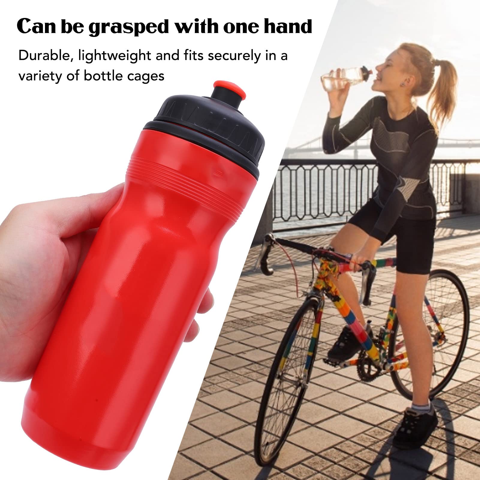 VBESTLIFE 700ml Sports Water Bottle - Leakproof Squeeze Bottle for Cycling, Gym & Outdoor Activities | BPA-Free, Spillproof Design for Running, Hiking & Fitness Workouts