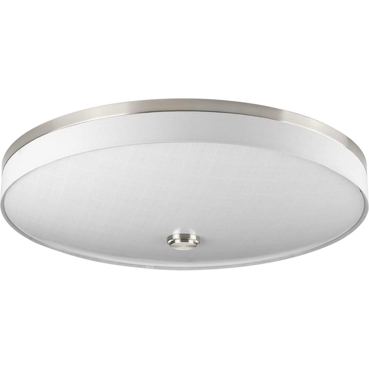 Progress Lighting P3612-0930K9 Weaver LED Flush Mount Ceiling Light Fixture, Nickel Finish - Modern Lighting for Bedroom, Hallway & Closet