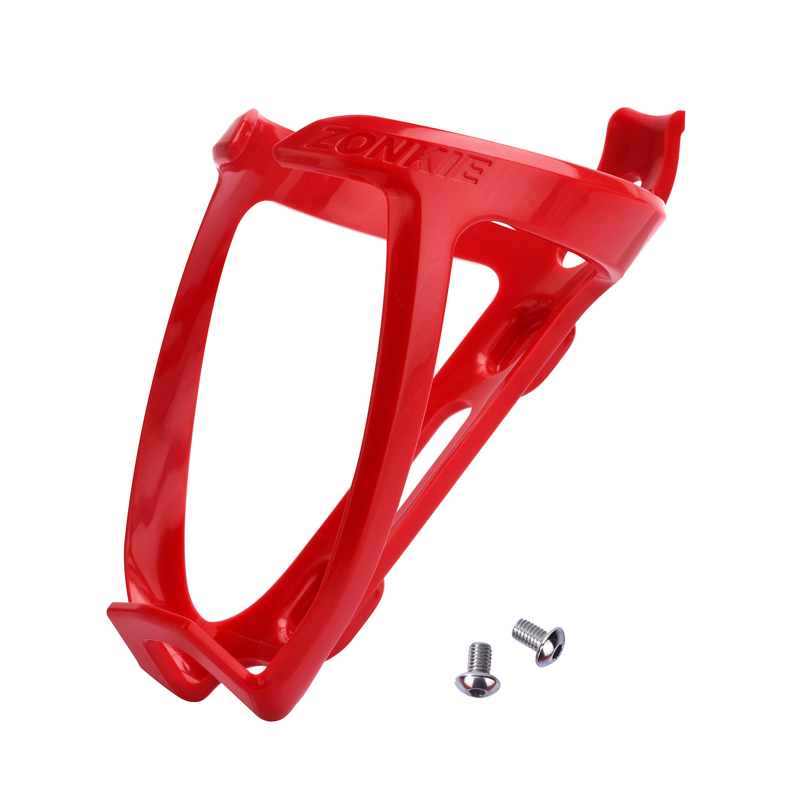ZONKIE Bike Water Bottle Cage Holder - Durable Plastic Bicycle Drink Holder for Road & Mountain Bikes - Multiple Color Options - Perfect for Cycling, Commuting & Outdoor Sports