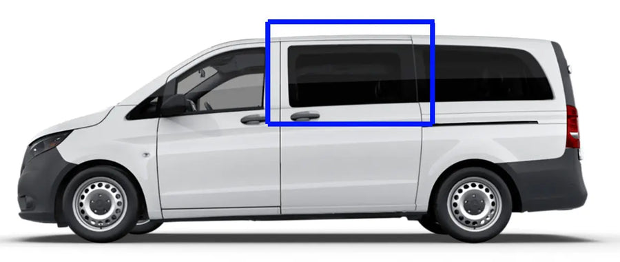 VWD Mercedes Metris Van Fixed Window for 2015+ Models - Driver Side Sliding Door Replacement Part (DTVT001) | Perfect for Cargo Van Conversions, Delivery Services & Fleet Maintenance