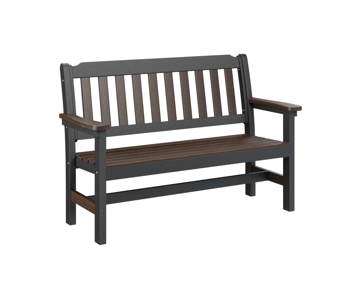 Berlin Gardens Outdoor Garden Bench - Heavy Duty Weather-Resistant Wooden Bench for Patio, Backyard, and Garden Seating - Perfect for Relaxing and Entertaining Guests