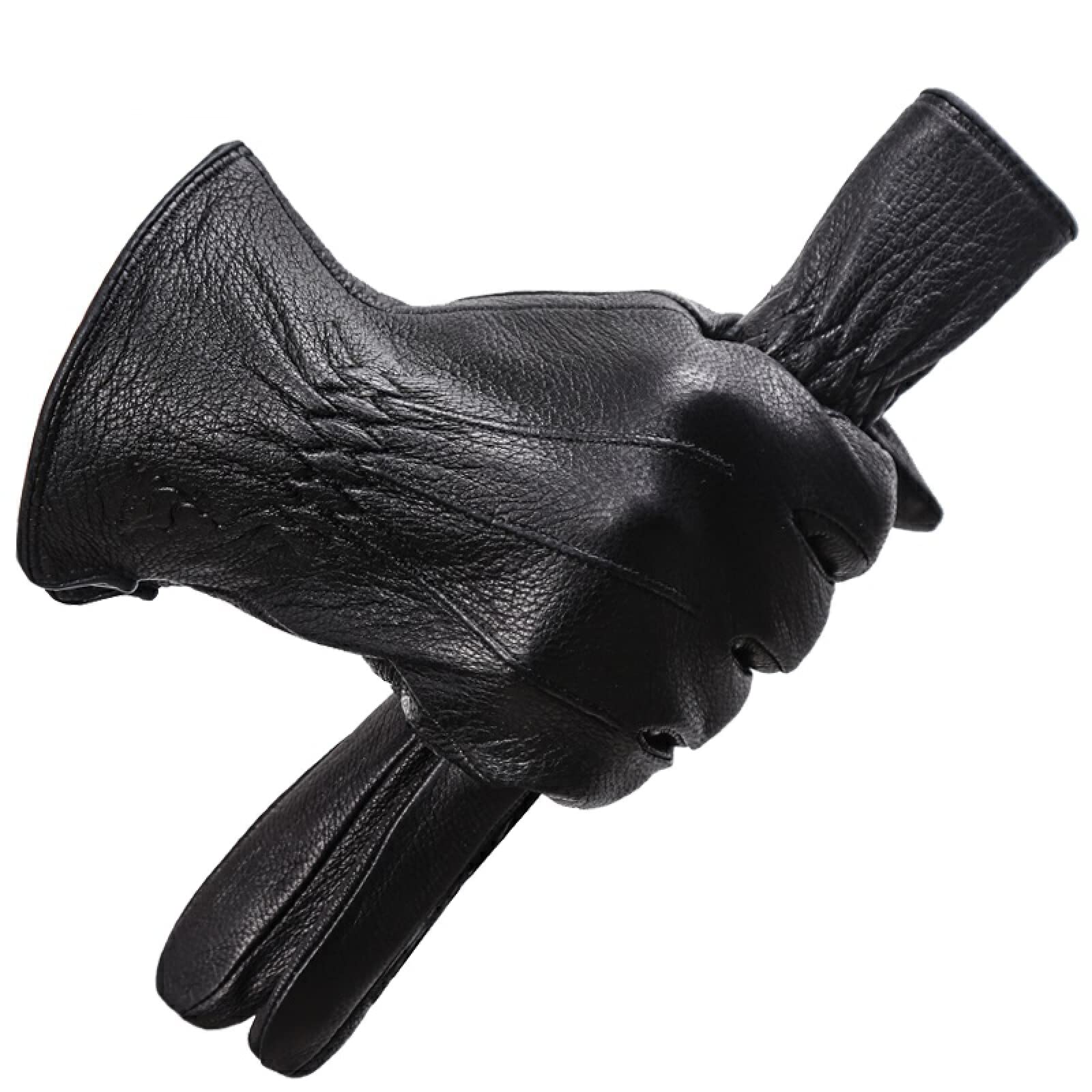 Men's Touch Screen Winter Gloves - Waterproof Leather Ski Gloves with Touchscreen Compatibility - Warm & Durable for Skiing, Snowboarding, Hiking & Outdoor Winter Activities - Perfect for Cold Weather Adventures & Daily Commute