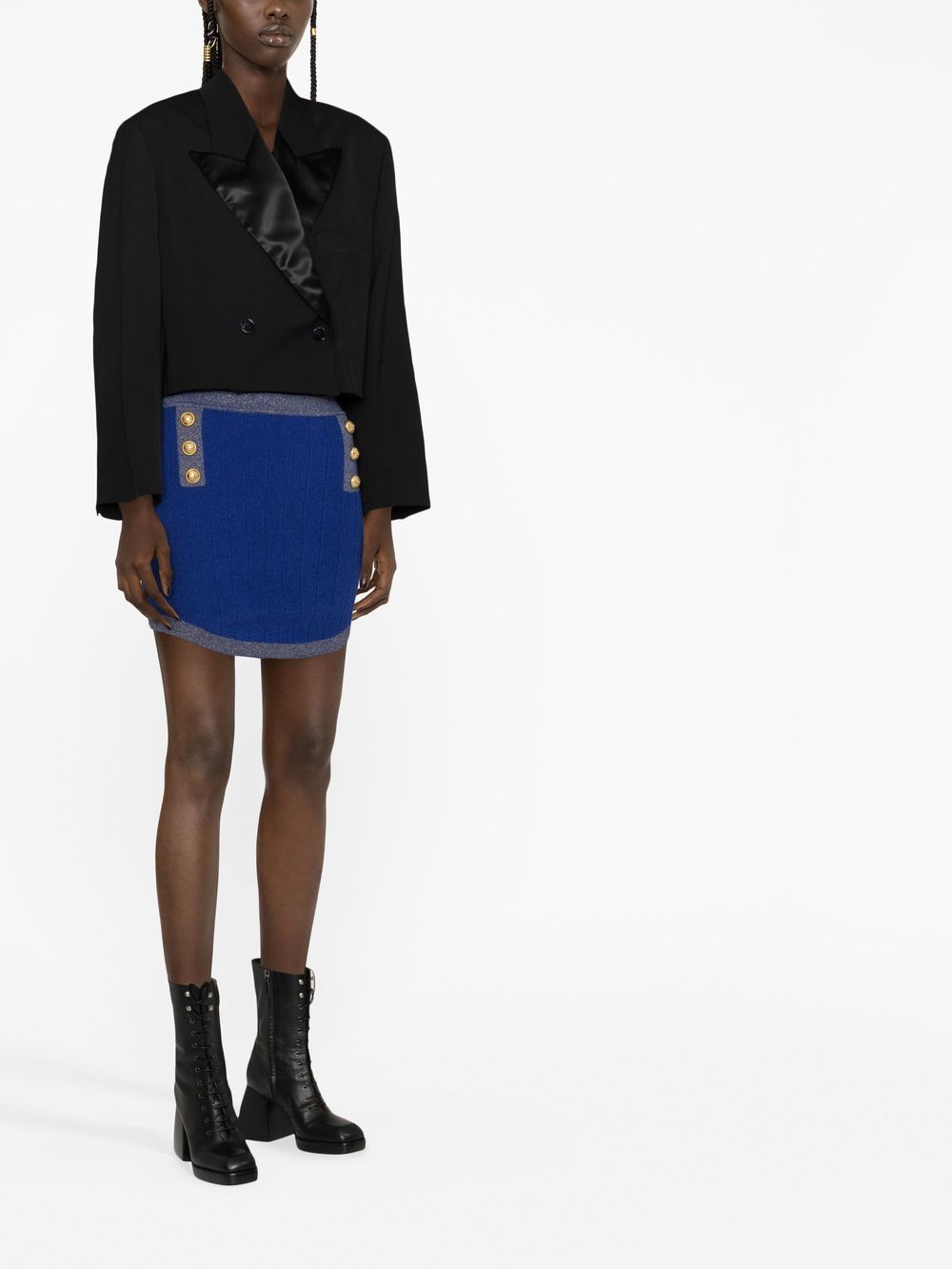Balmain Blue Skirts for Women | High-Quality Designer Skirts | Perfect for Office, Party & Evening Wear