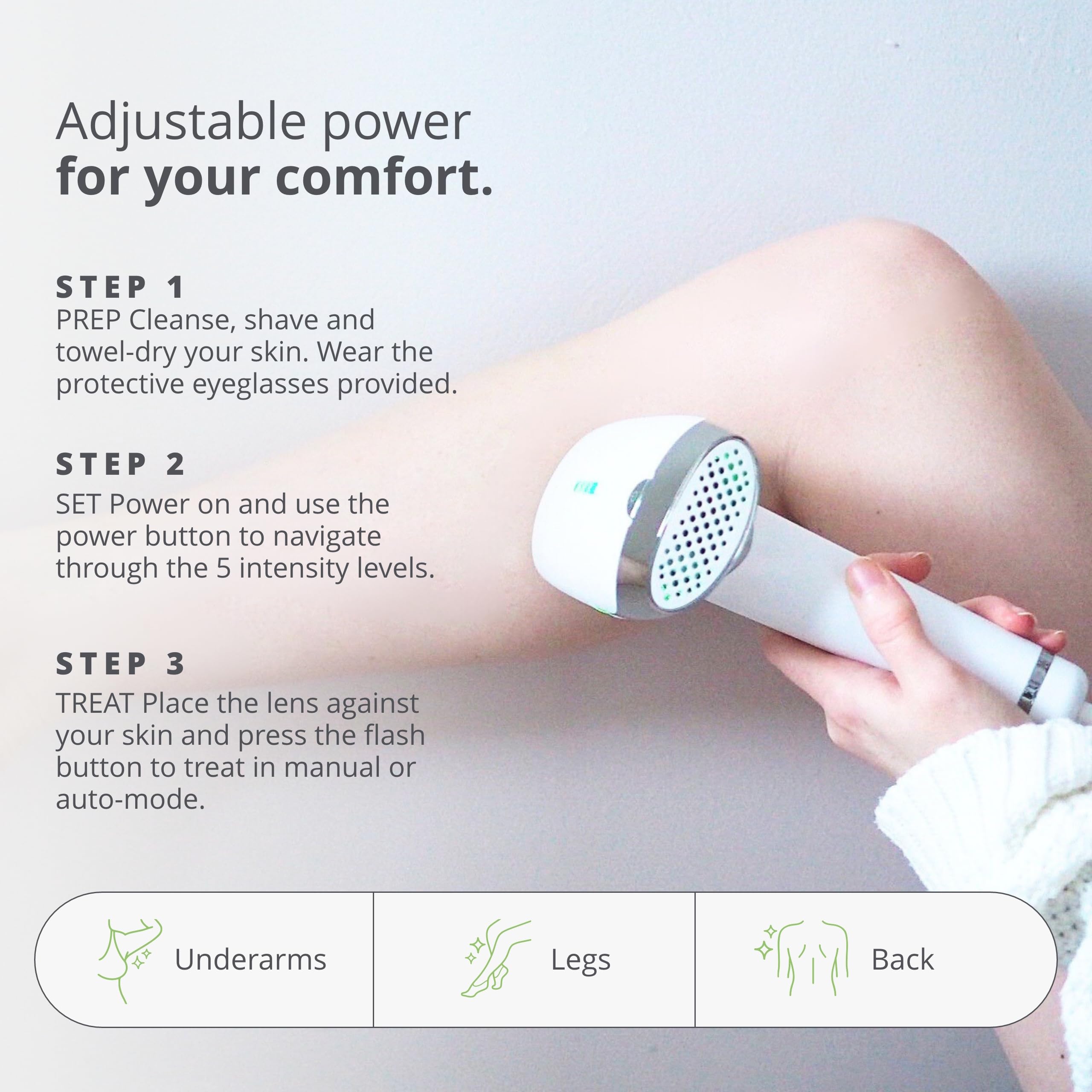 Tria Beauty Hair Removal Device IPL - Permanent At-Home Hair Removal System - Safe & Effective Alternative to Laser Hair Removal - IPL Device for Face & Body - Smooth Skin for Summer, Beach & Special Occasions
