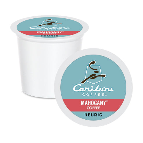 Caribou Coffee Mahogany K-Cup® Pods 24 Pack - Premium Single-Serve Coffee for Keurig Brewers | Perfect for Home, Office & Morning Coffee Routine