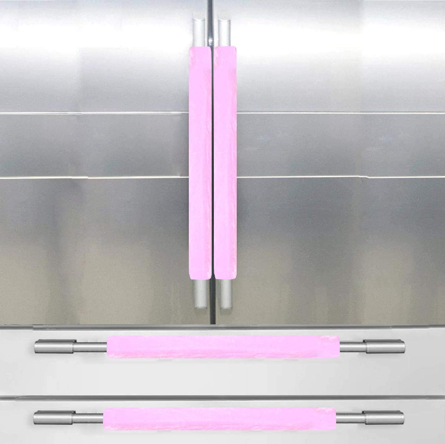 Refrigerator Handle Covers - 4 Pack Kitchen Appliance Handle Protectors for Microwave, Fridge & Dishwasher - Soft Grip Non-Slip Door Handle Covers for Home & Office Use