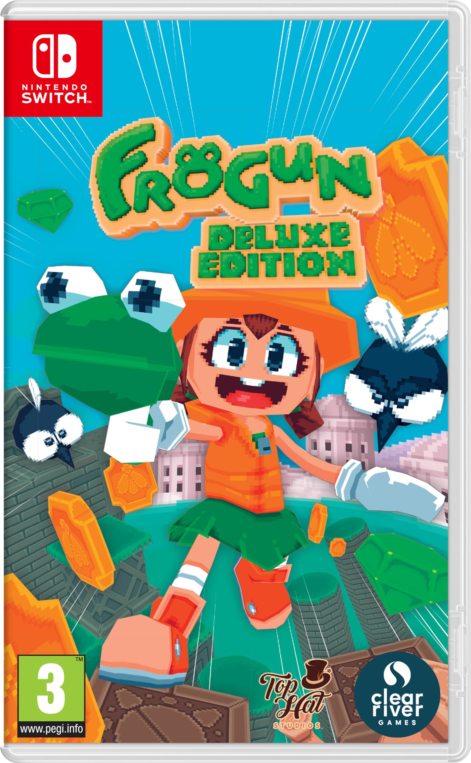 Frogun Deluxe Edition for Nintendo Switch - Fun Adventure Game for Kids & Adults - Perfect for Family Game Nights & Travel Entertainment