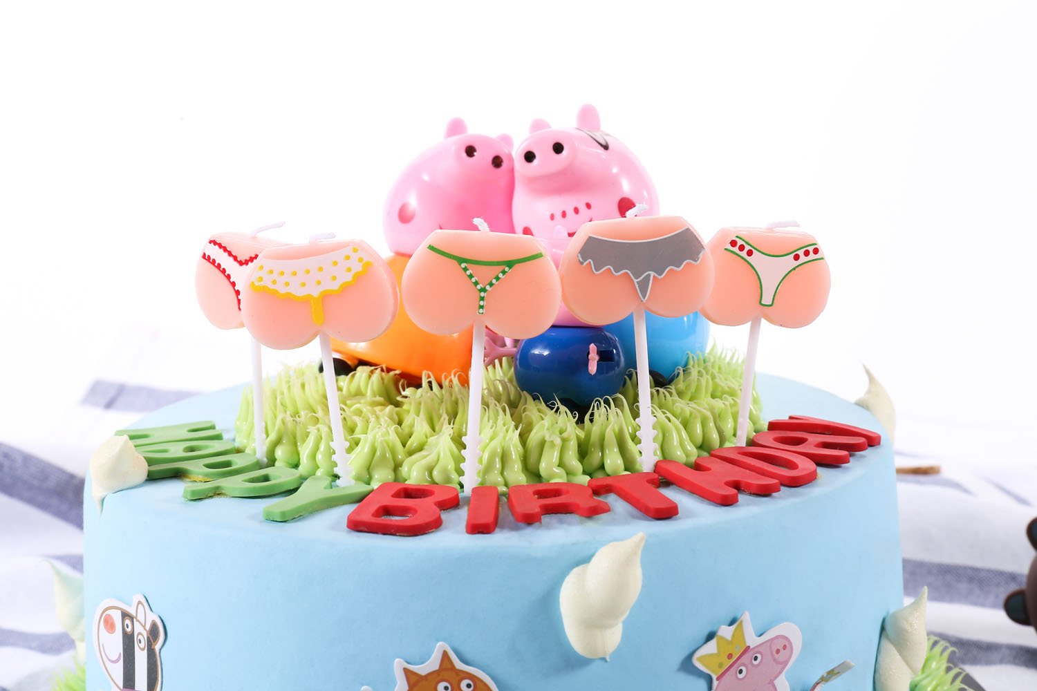 Funny Bikini Birthday Candles - 10-Pack 2.5 Inch Cake Toppers for Bachelor Parties, Bachelorette Celebrations & Adult Birthday Decorations - Perfect for Naughty Theme Cakes, Cupcakes & Party Desserts