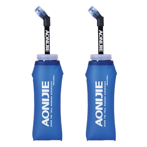 D-600ml (20.29oz) -2 Pack TPU Water Bottle