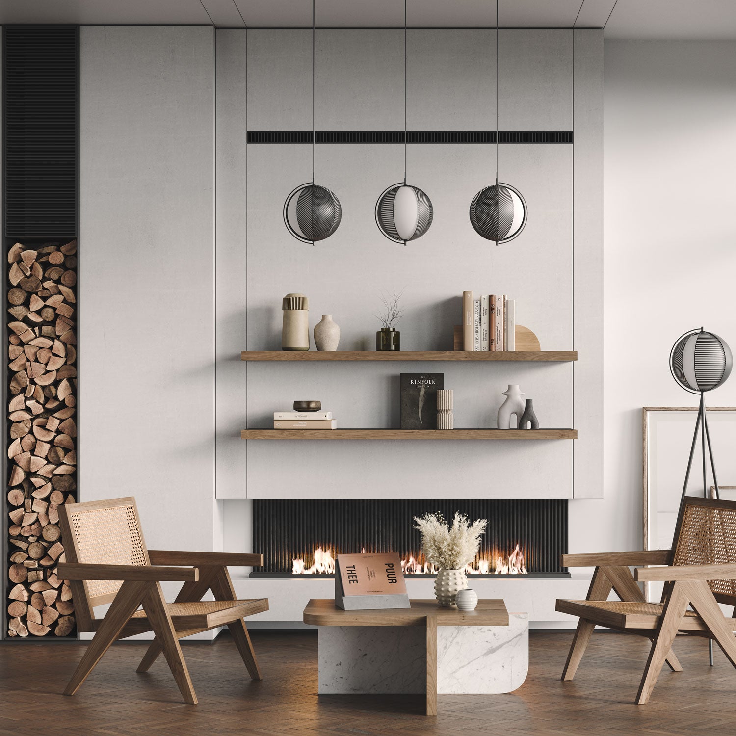 Aksel Inlay Espresso Rustic Floating Shelf - Handmade Wood Wall Shelf for Kitchen, Bathroom & Living Room Decor - Perfect for Displaying Plants, Photos & Home Decor Items