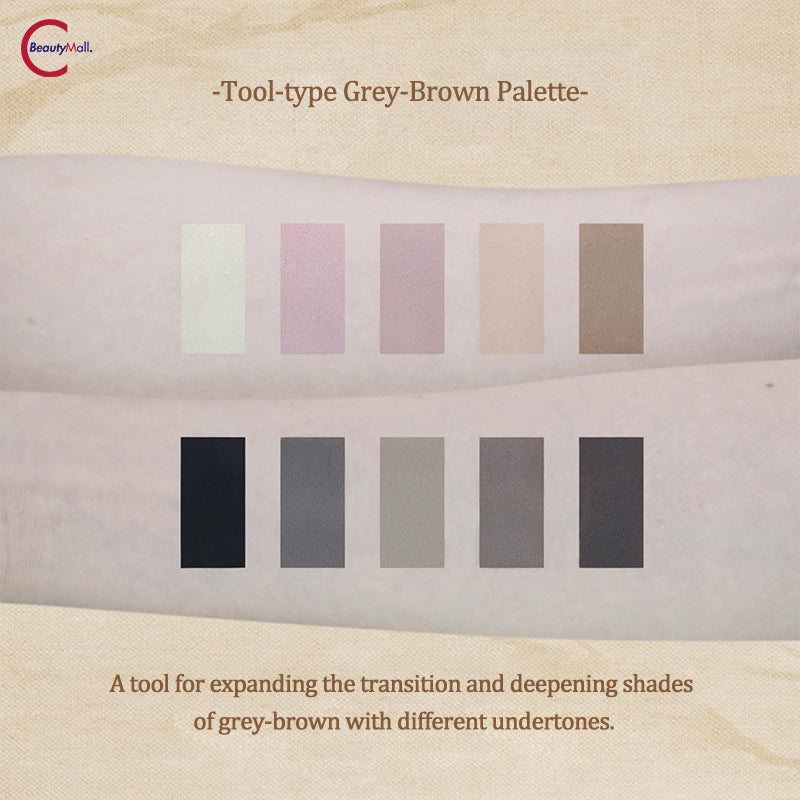 DRAMO Initial Heart Series Eyeshadow Palette 005 Wood Branch - 12 Matte & Shimmer Neutral Eyeshadows for Everyday Makeup | Perfect for Day to Night Looks, Bridal & Party Makeup