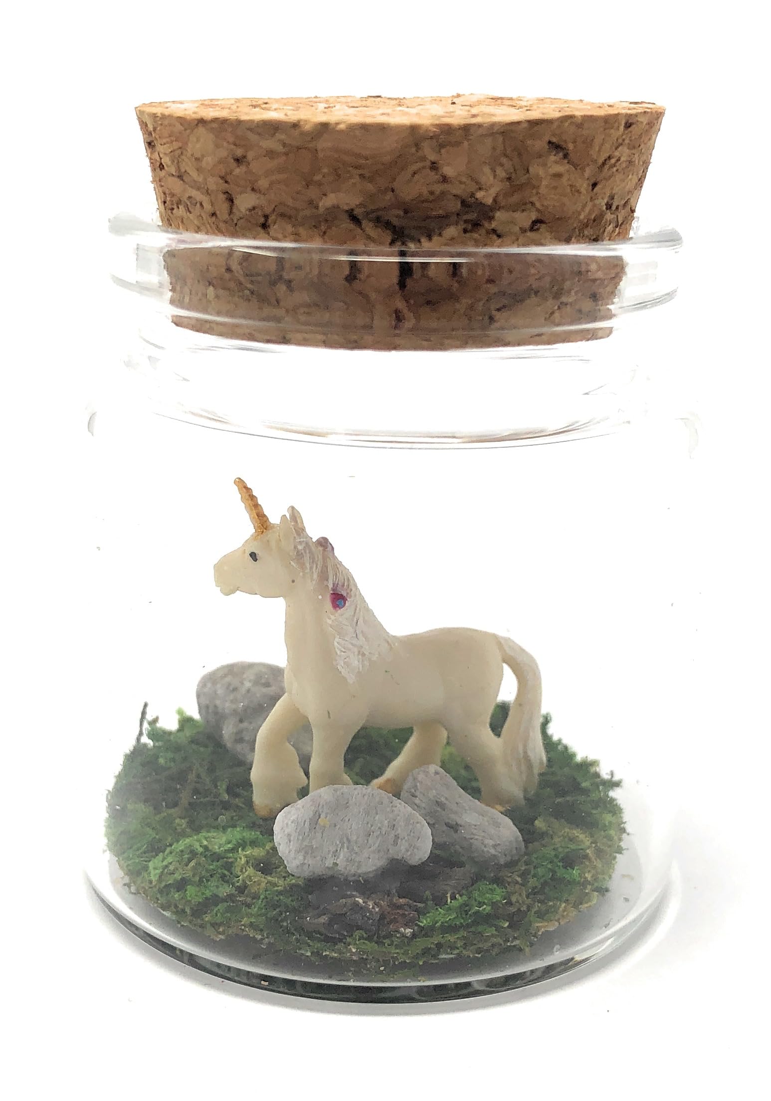 Mini Unicorn Desk Pet - White with Adoption Certificate - Cute Novelty Desk Decor for Office, Home & School - Perfect Gift for Unicorn Lovers & Desk Organization