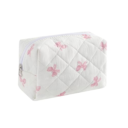 12White Pink Bow